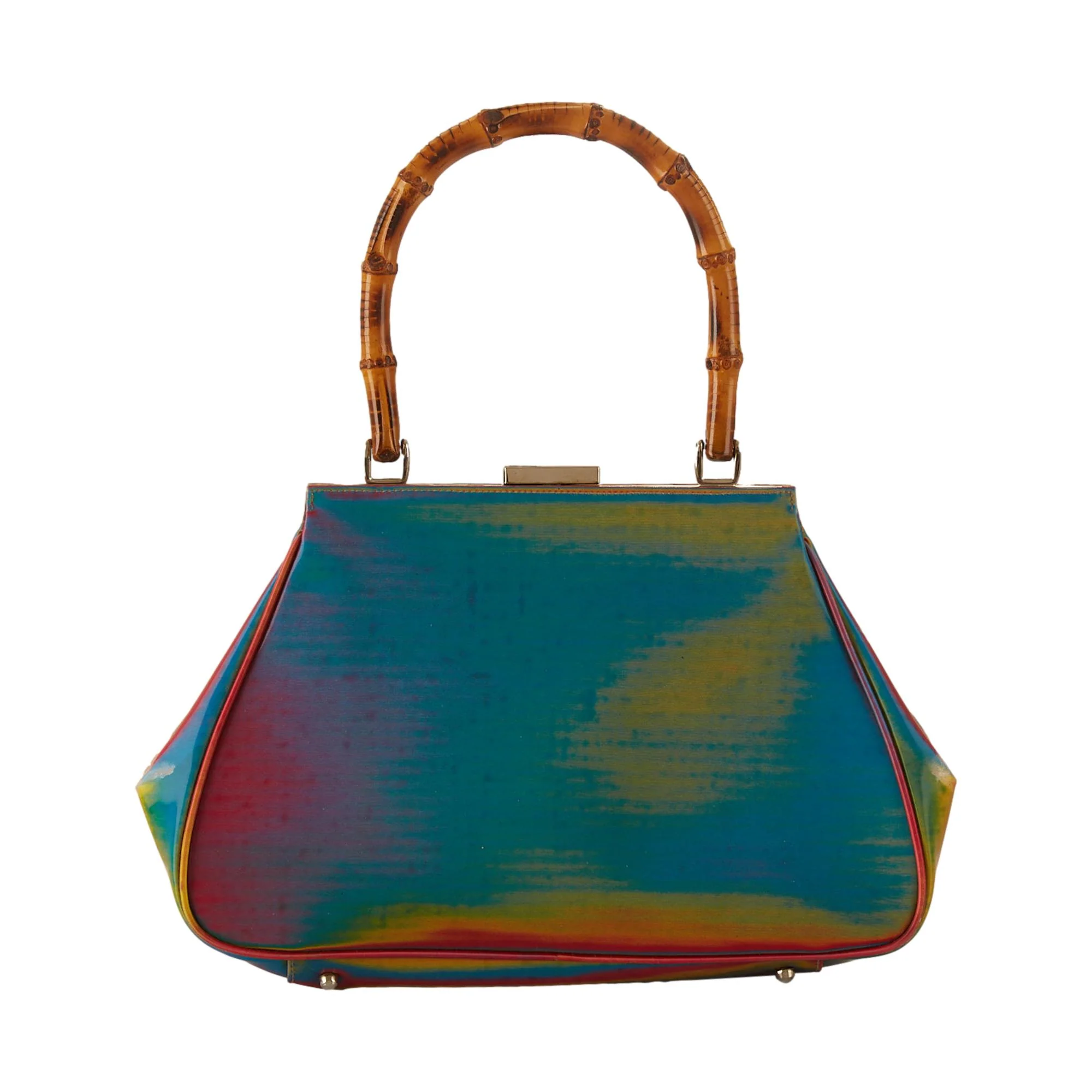 Gucci Multicolor Holographic Bamboo Top Handle - Image 2