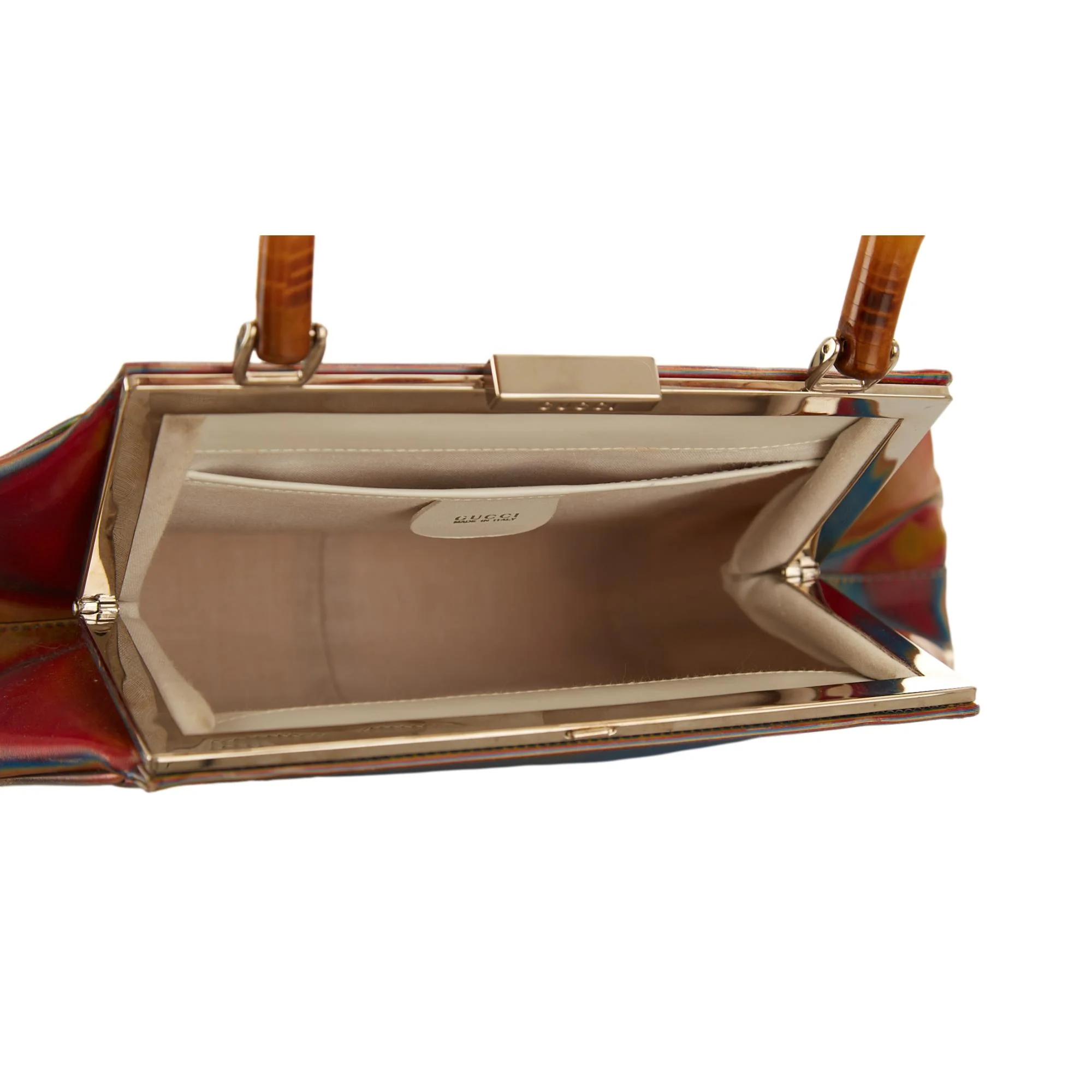 Gucci Multicolor Holographic Bamboo Top Handle - Image 4