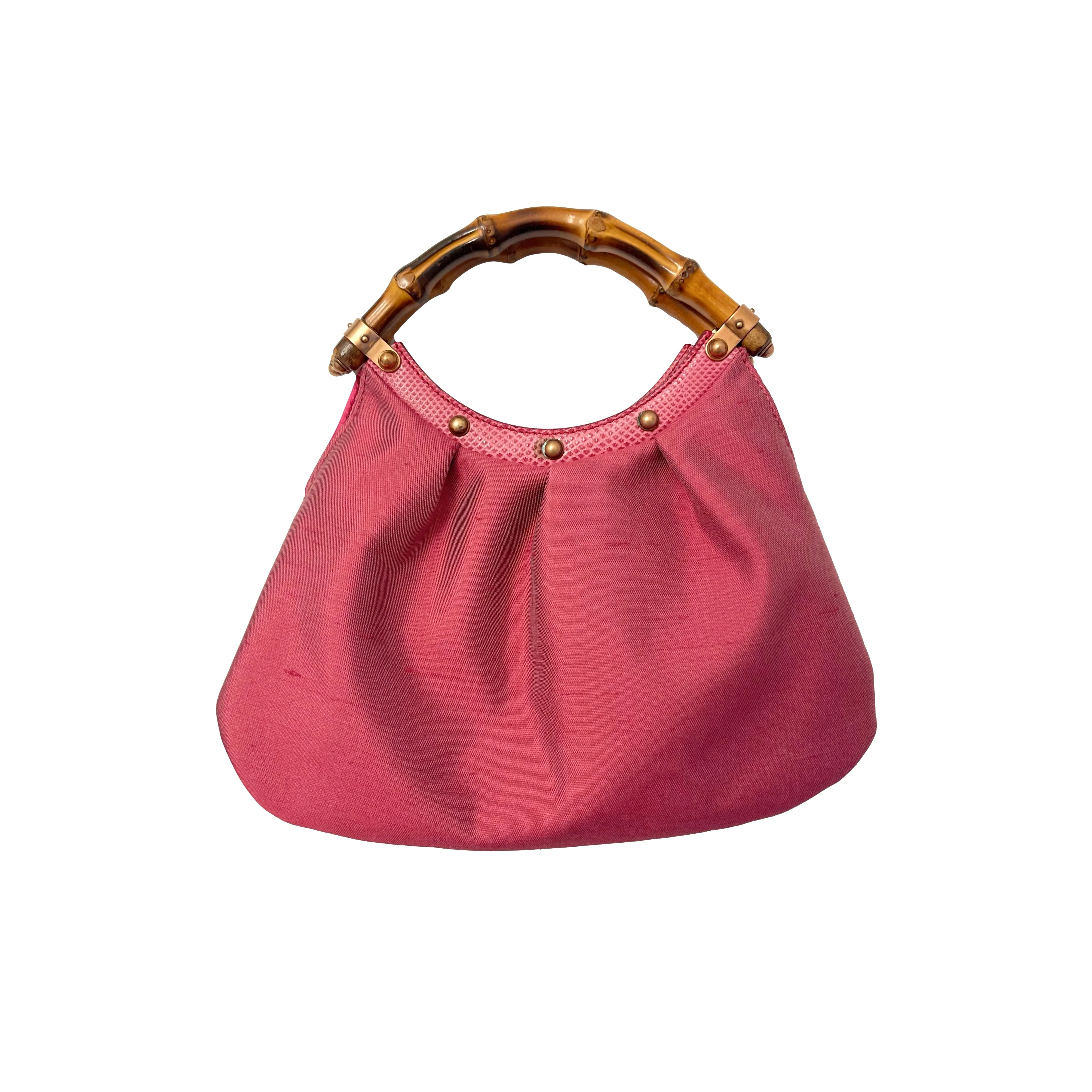 Gucci Pink Mini Bamboo Top Handle