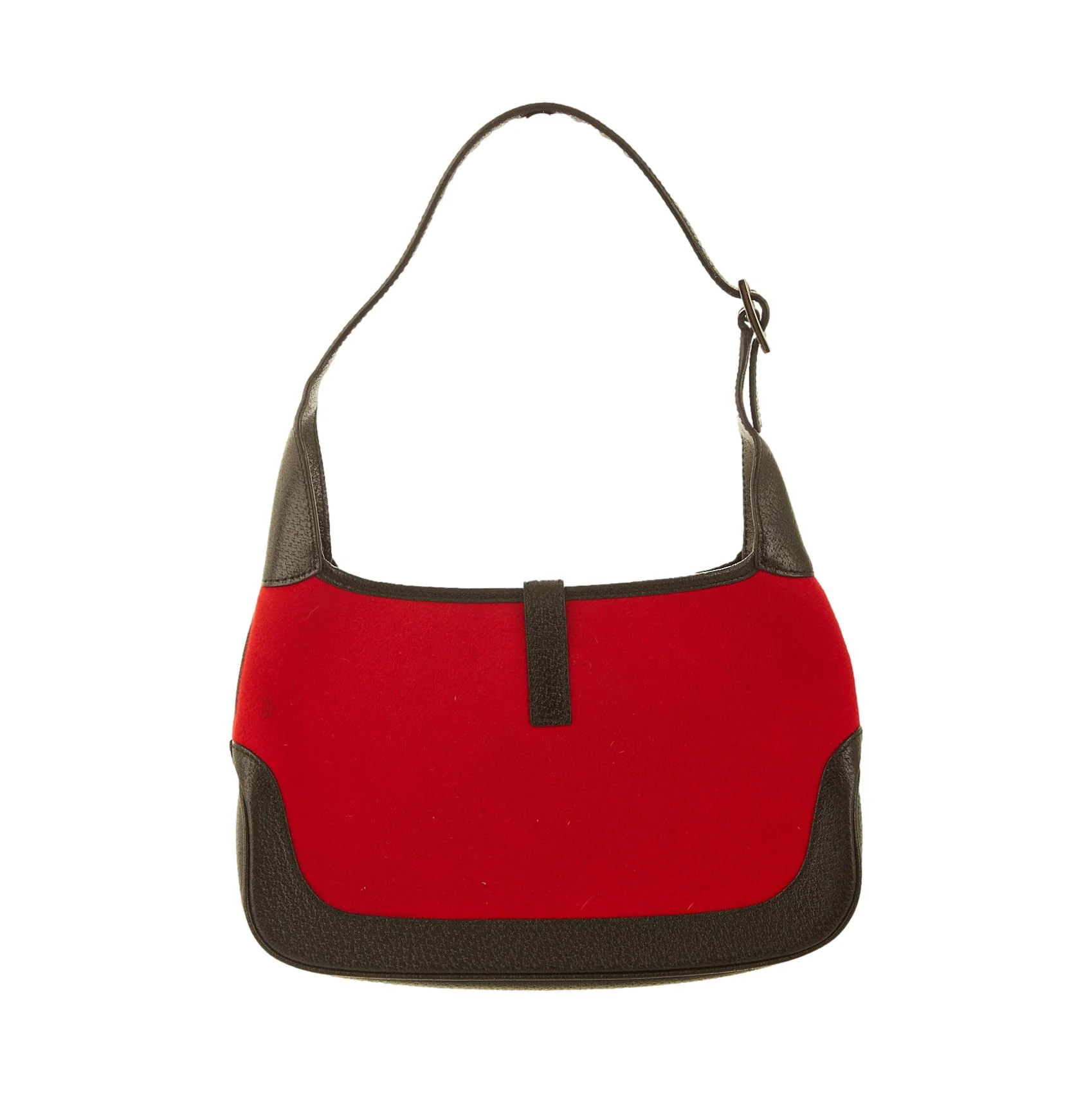 Gucci Red Felt Jackie Bag - Image 2