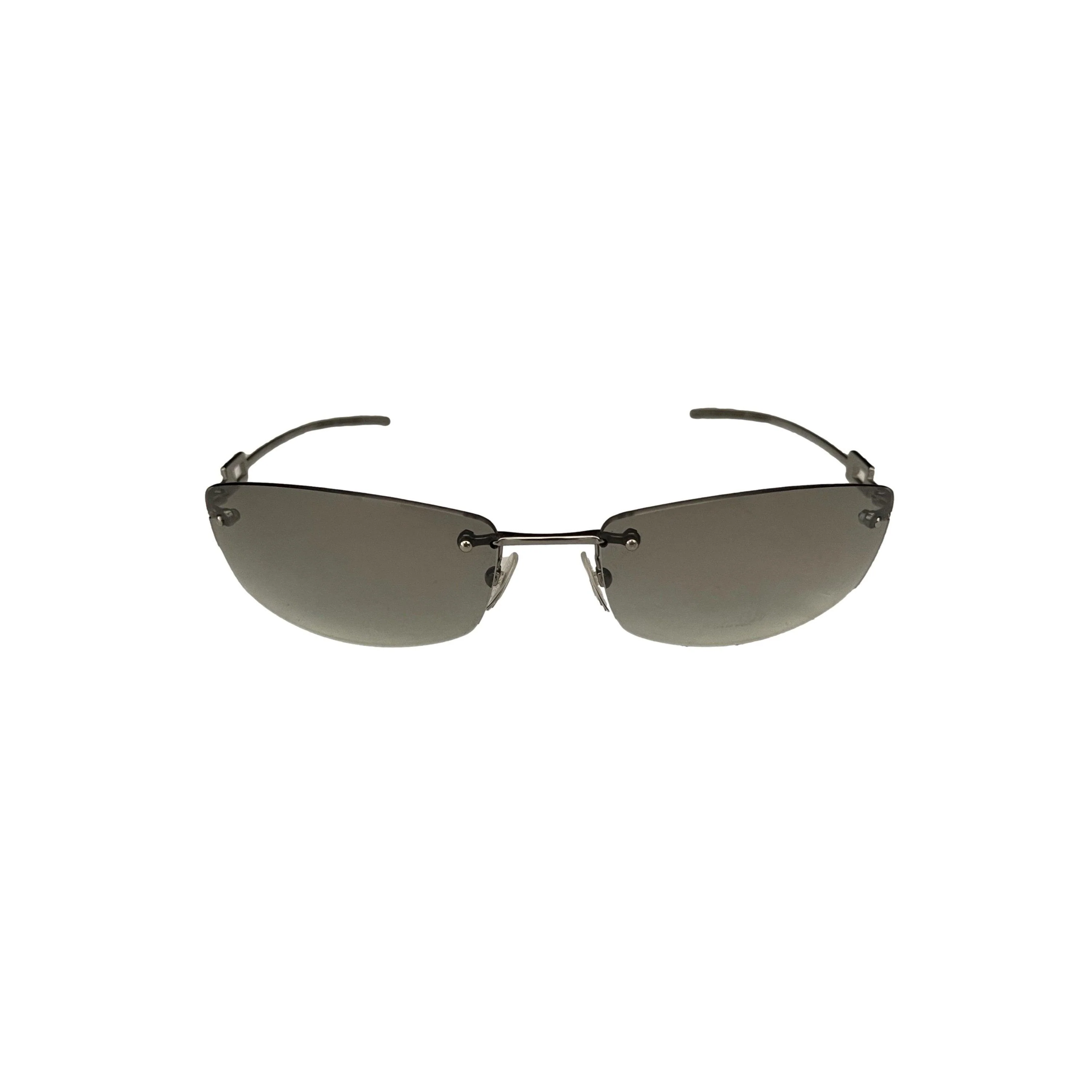 Gucci Silver Rimless Sunglasses - Image 2