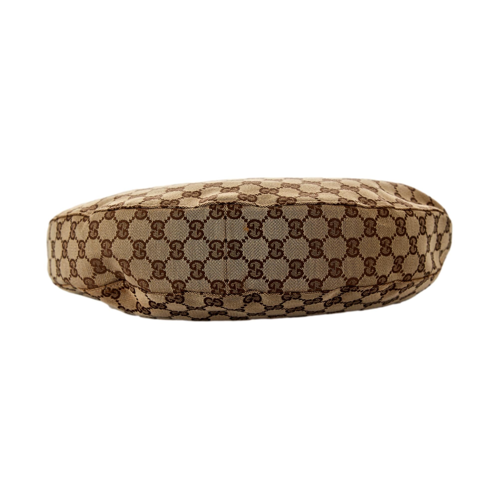 Gucci Brown Logo Bamboo Shoulder Bag - Image 3