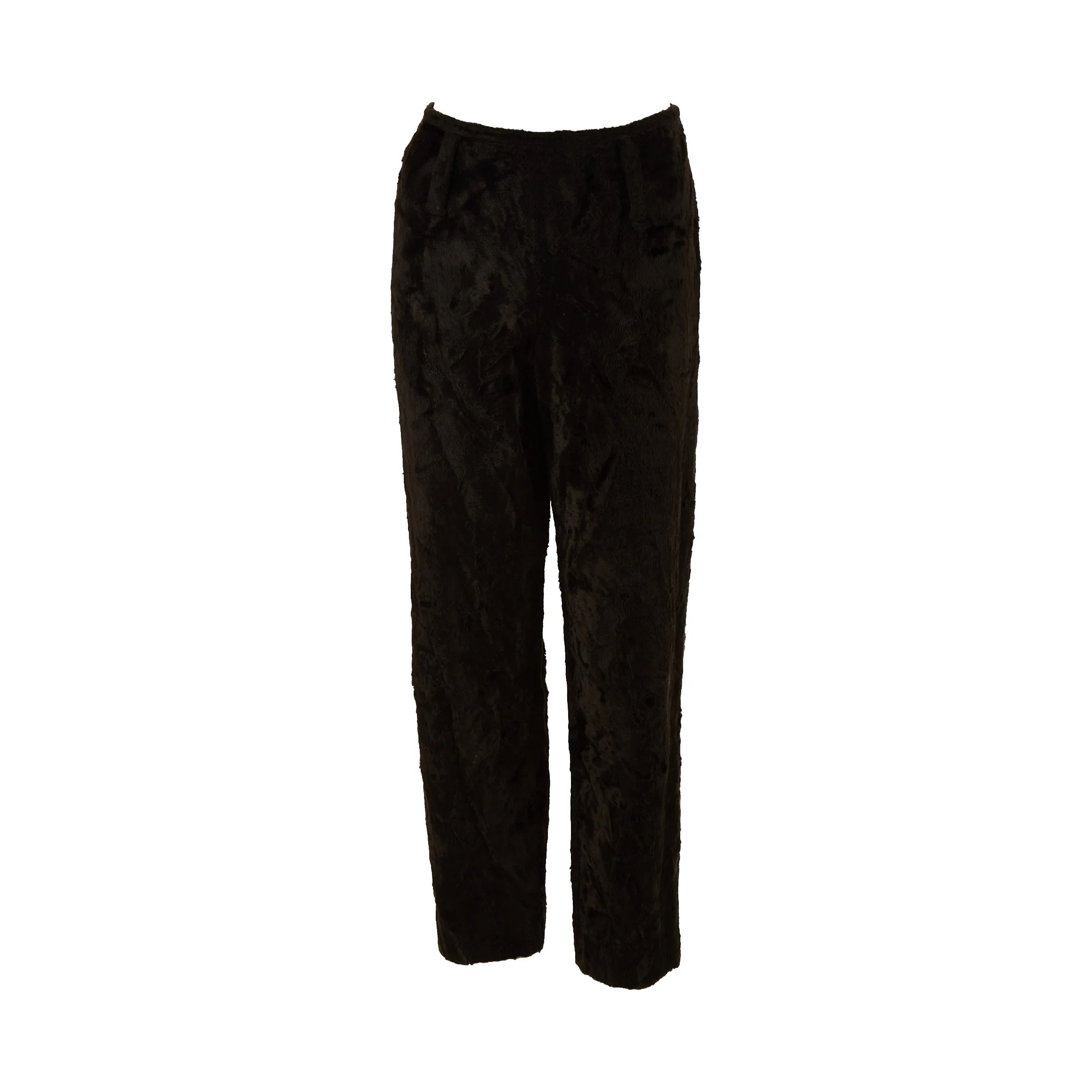 Jean Paul Gaultier Black Velour Pants