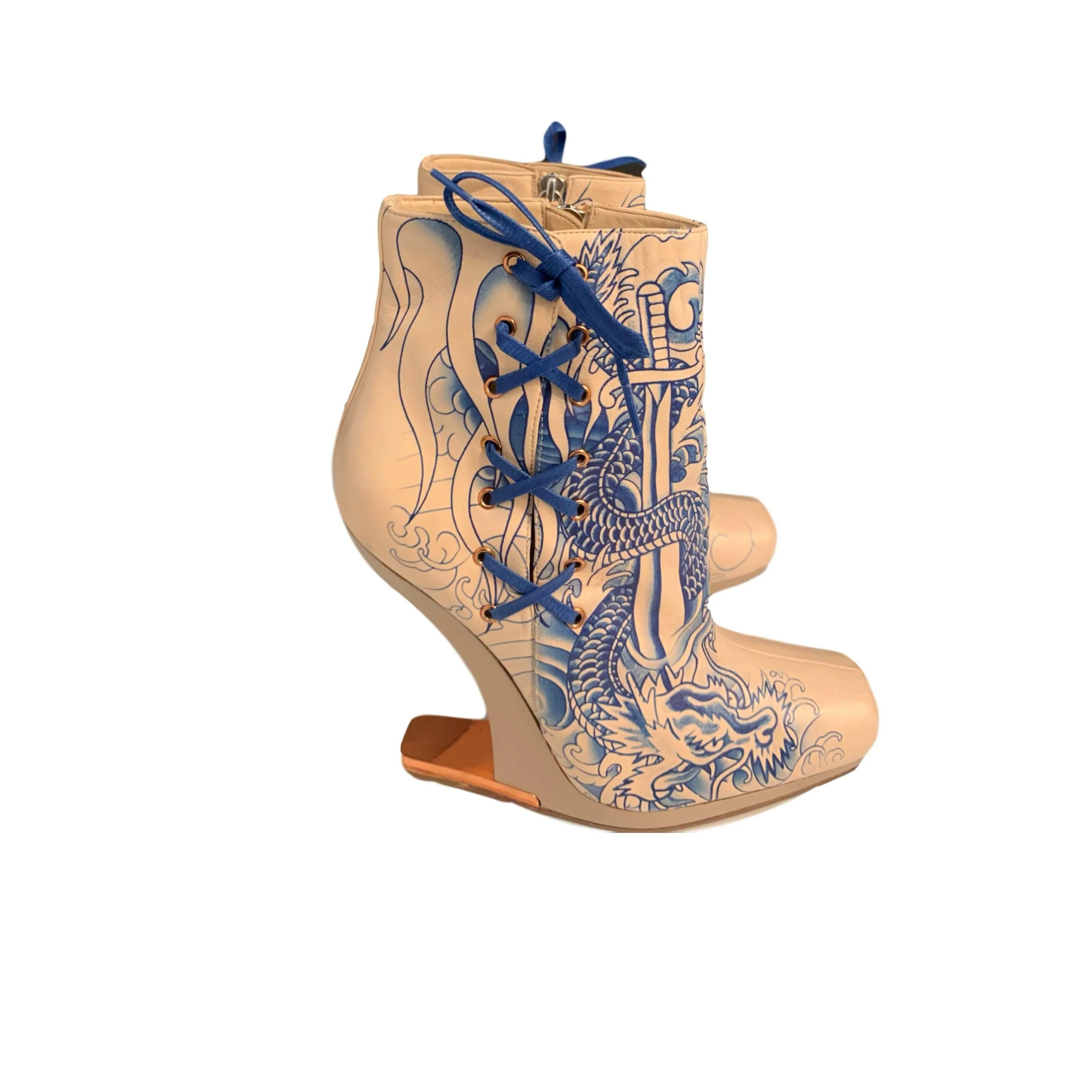 Jean Paul Gaultier Tattoo Booties - Image 2