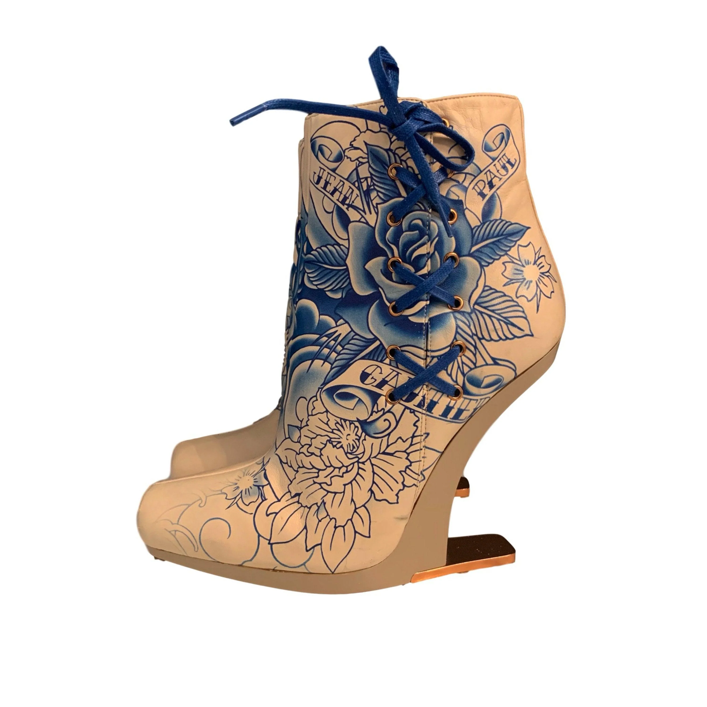 Jean Paul Gaultier Tattoo Booties - Image 3
