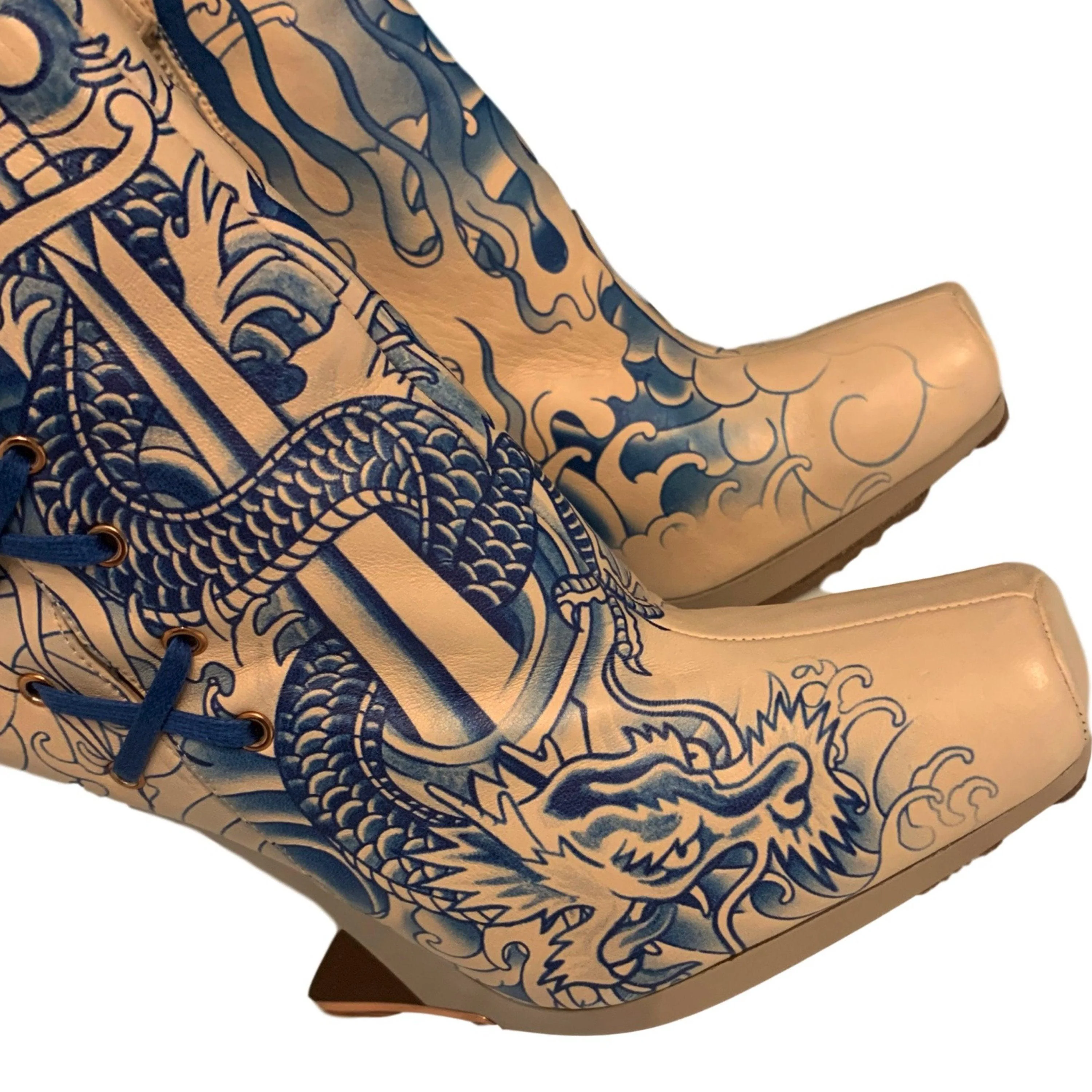 Jean Paul Gaultier Tattoo Booties - Image 5