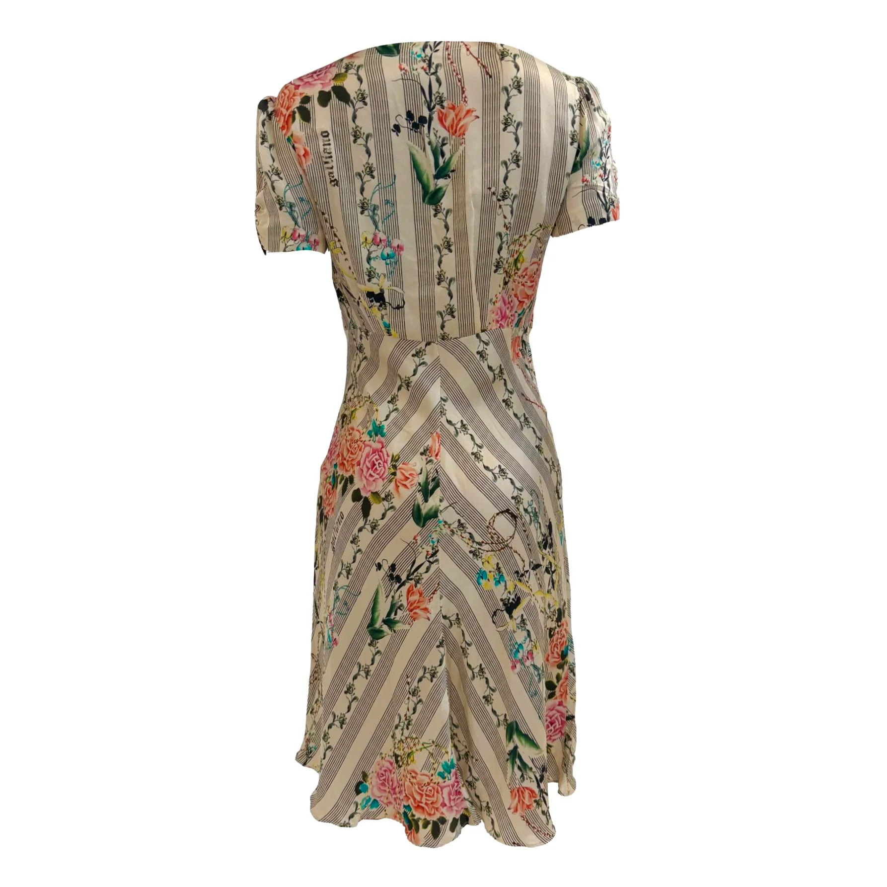 John Galliano Print Floral Dress - Image 3