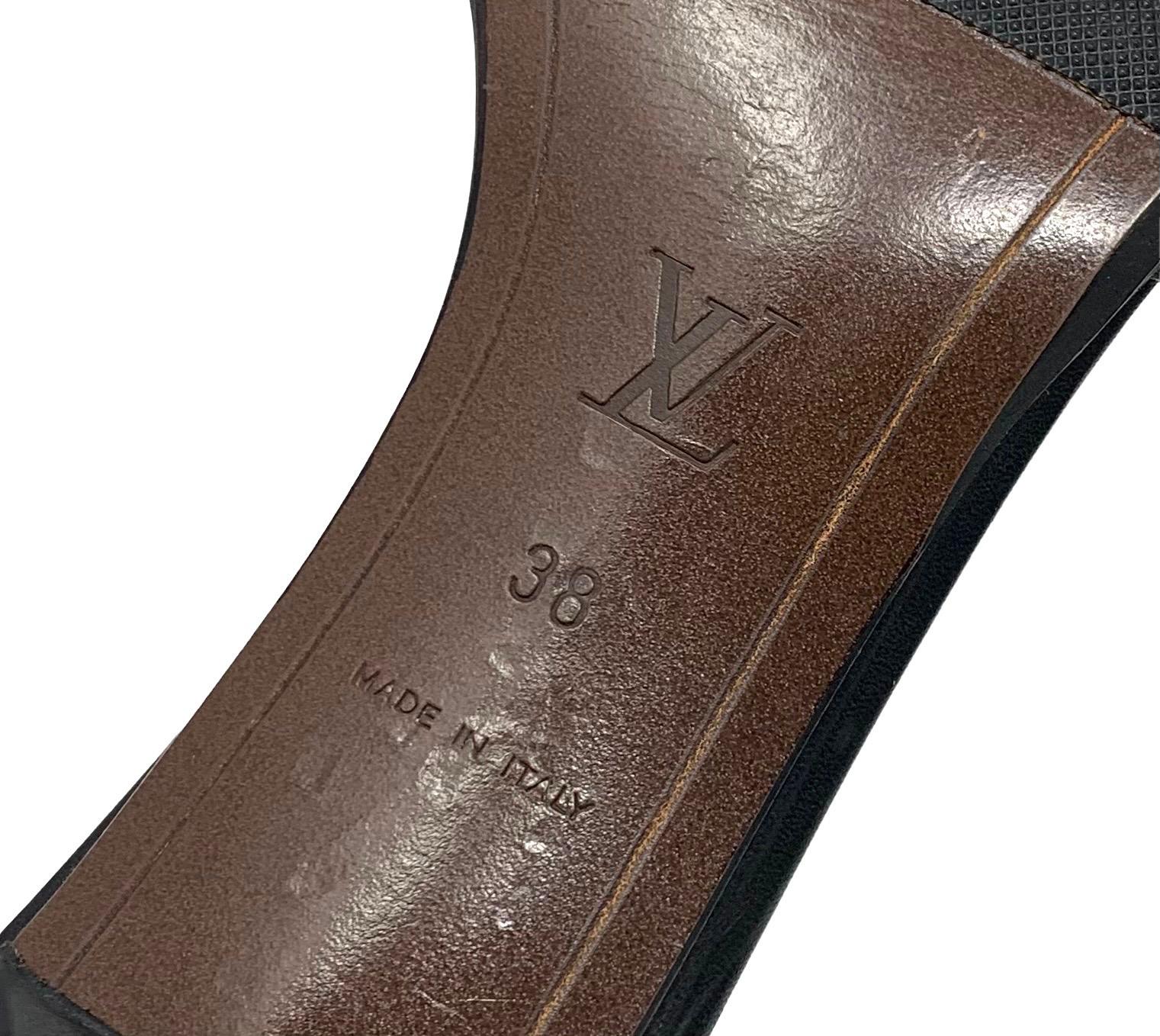Louis Vuitton Black Logo Heels - Image 3