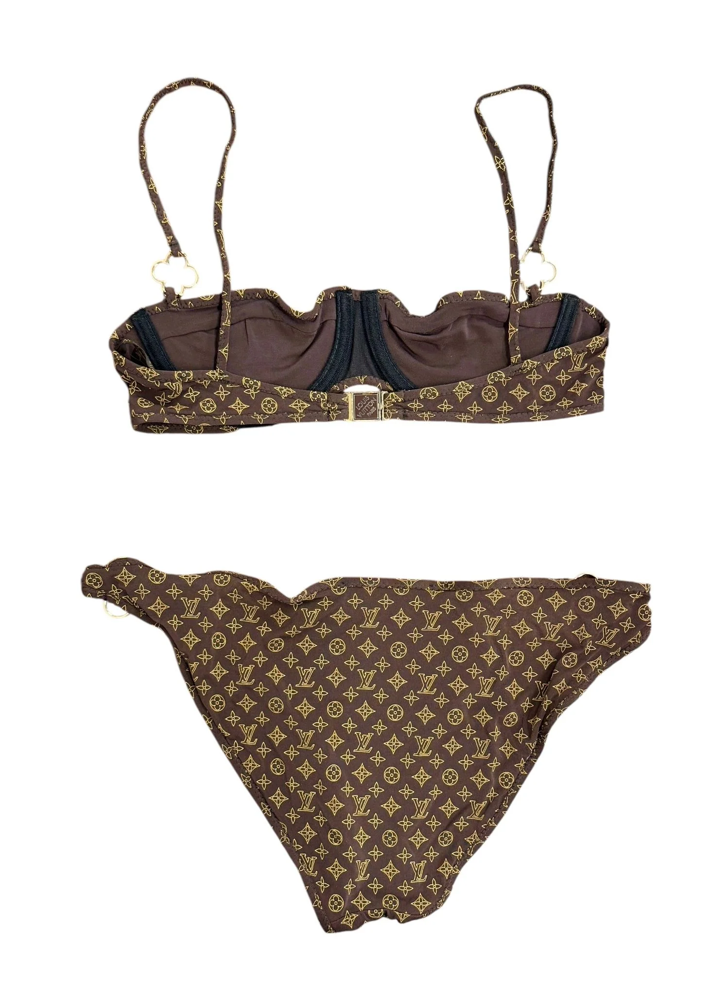 Louis Vuitton Brown Logo Bikini - Image 2