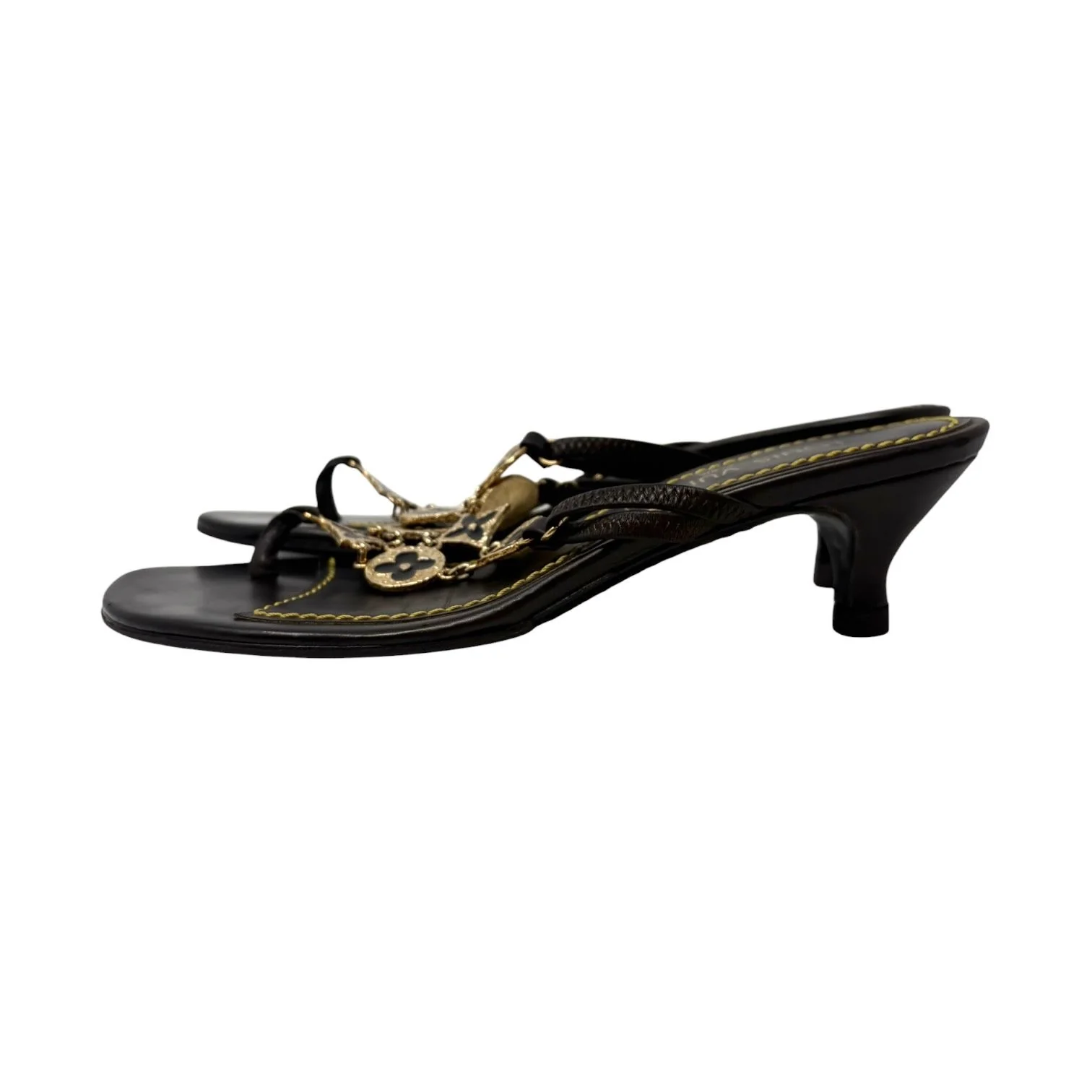 Louis Vuitton Chain Logo Kitten Heels - Image 2
