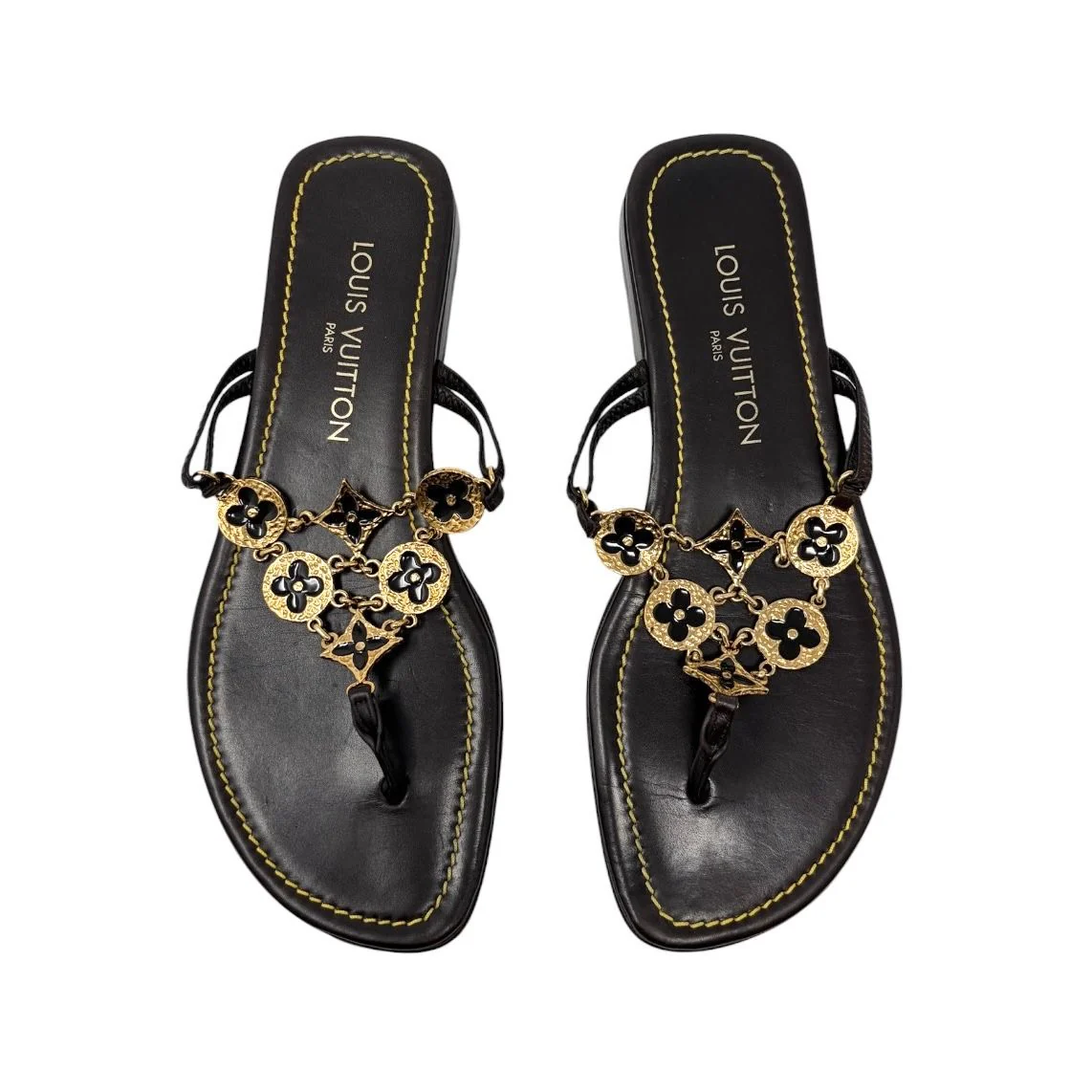 Louis Vuitton Chain Logo Sandals