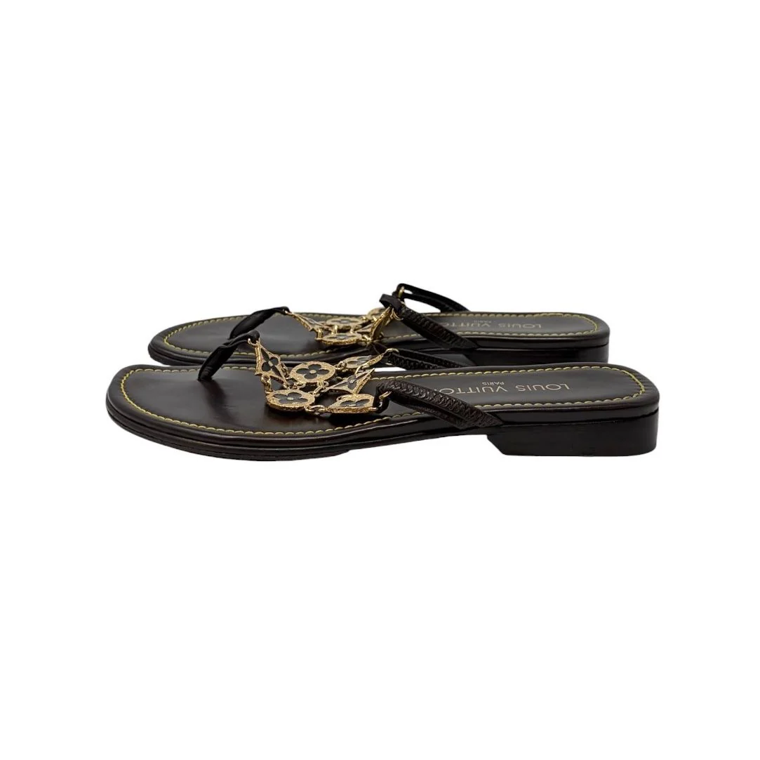 Louis Vuitton Chain Logo Sandals - Image 2