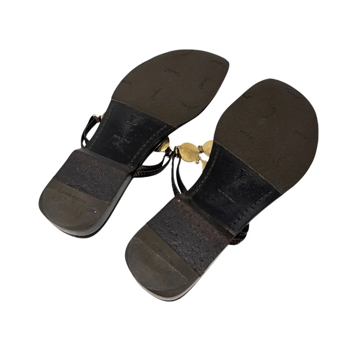 Louis Vuitton Chain Logo Sandals - Image 4