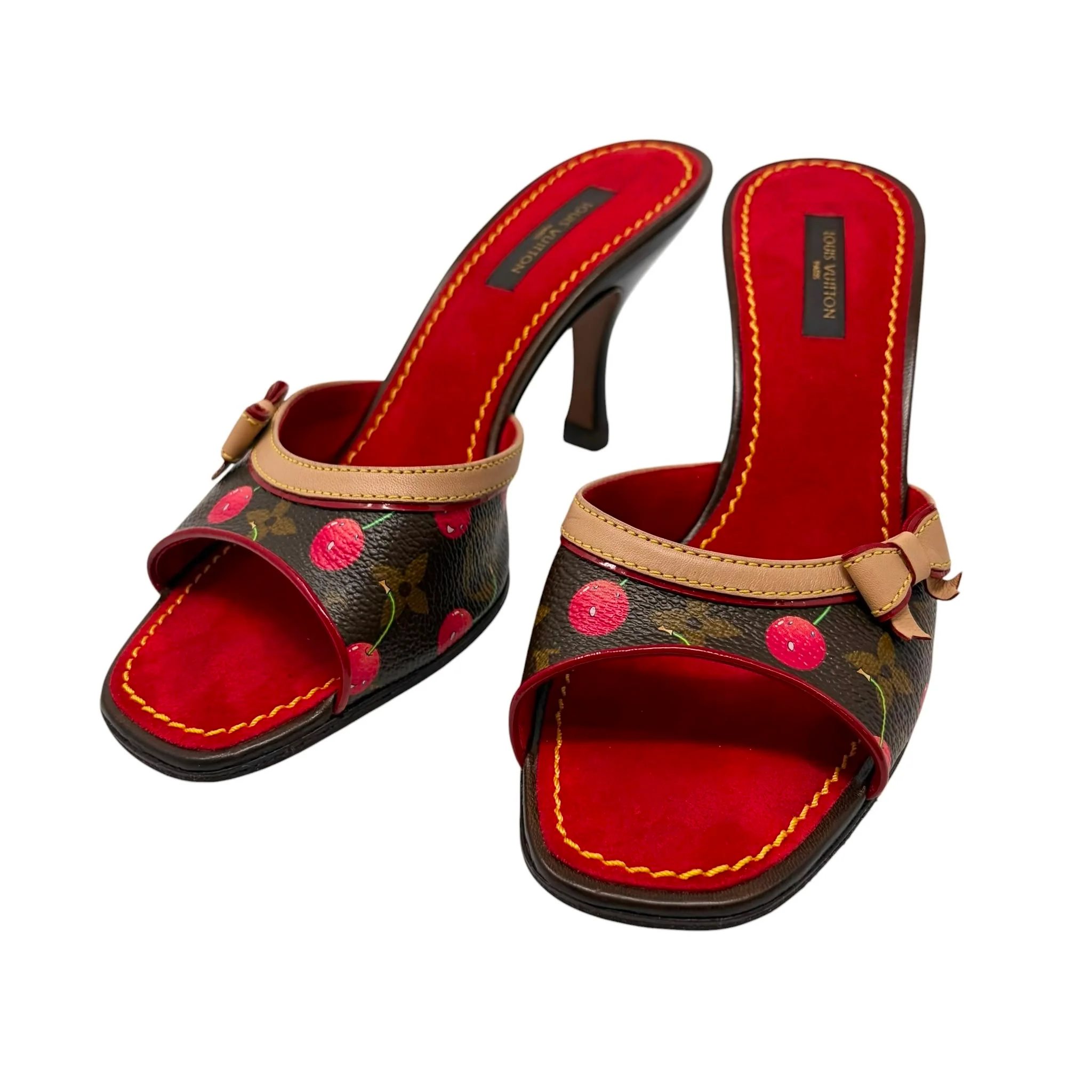 Louis Vuitton Cherry Logo Heels - Image 2