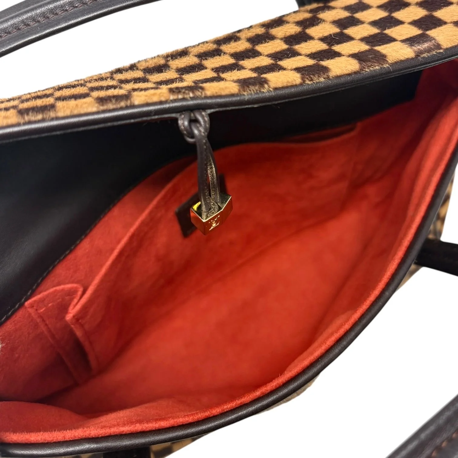 Louis Vuitton Damier Calf-hair Top Handle - Image 3