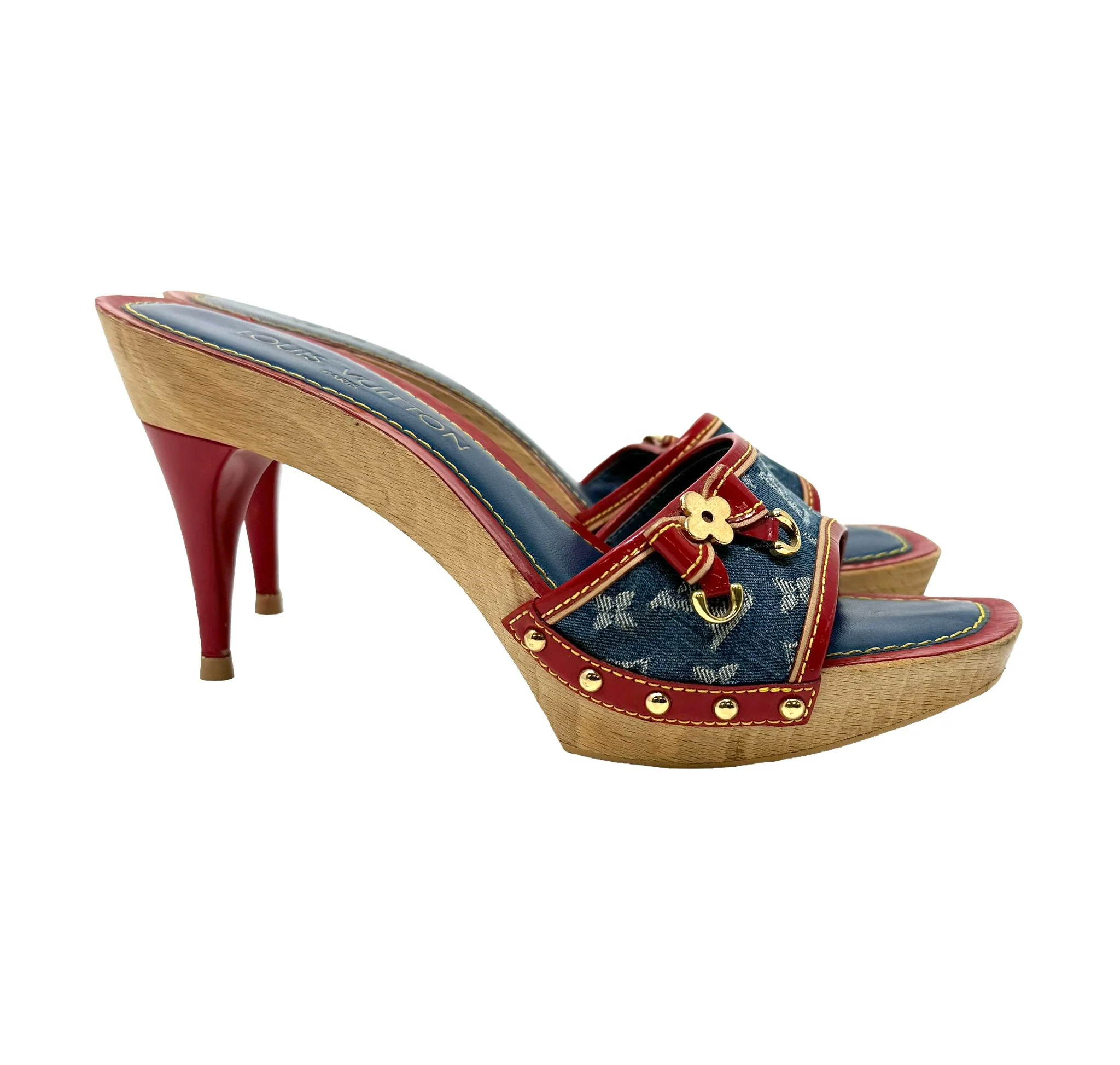 Louis Vuitton Denim Monogram Heels