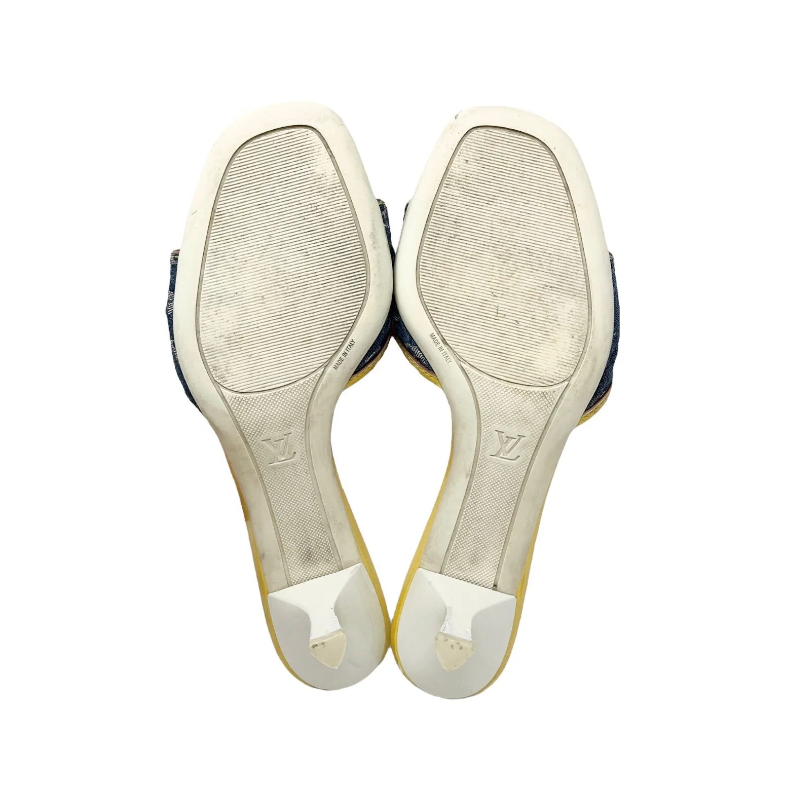 Louis Vuitton Denim Kitten Heels - Image 4