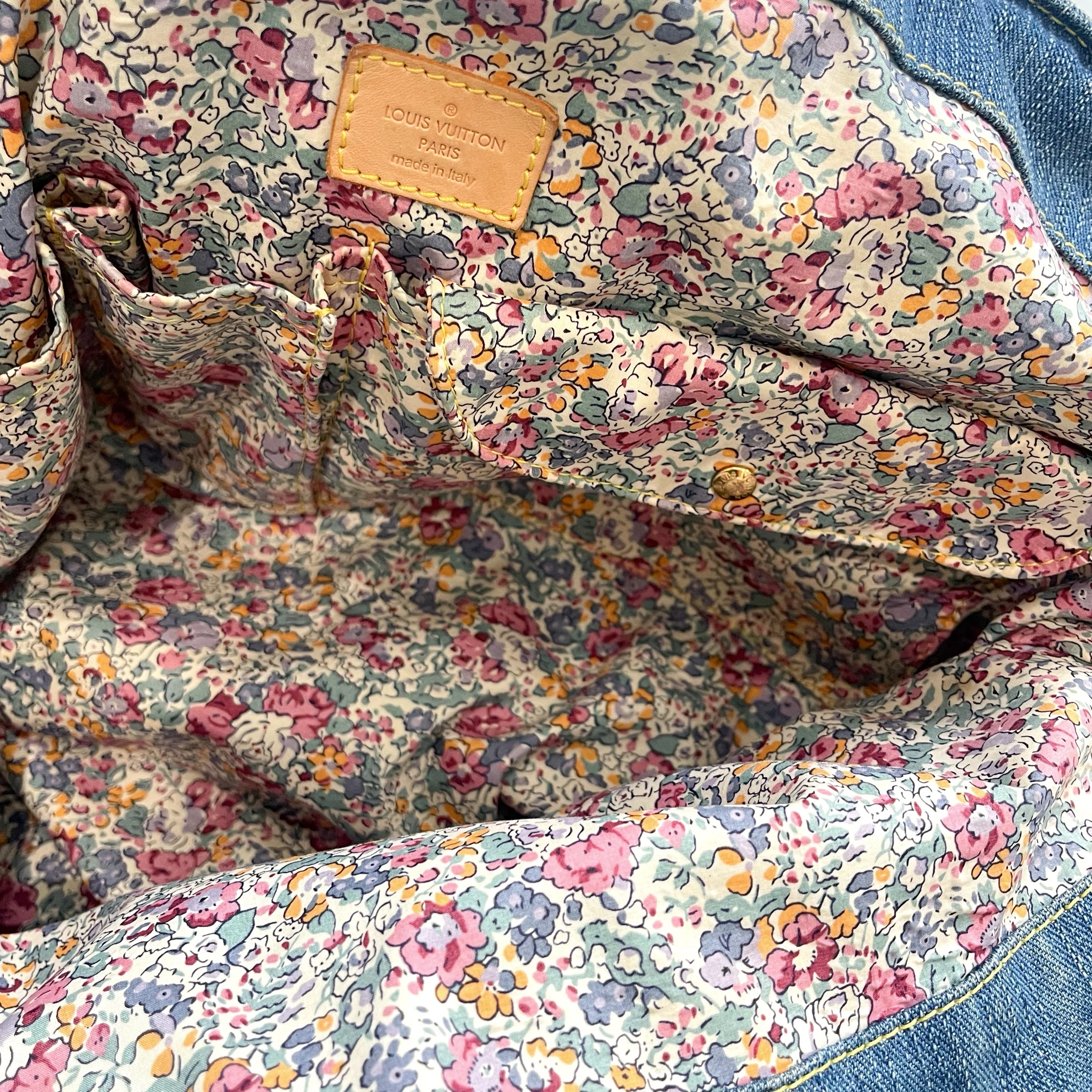 Louis Vuitton Denim Patchwork Bag - Image 4