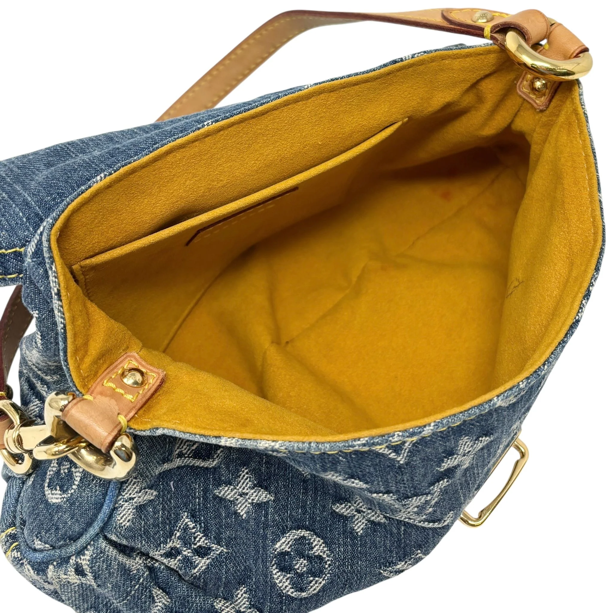 Louis Vuitton Denim Shoulder Bag - Image 3