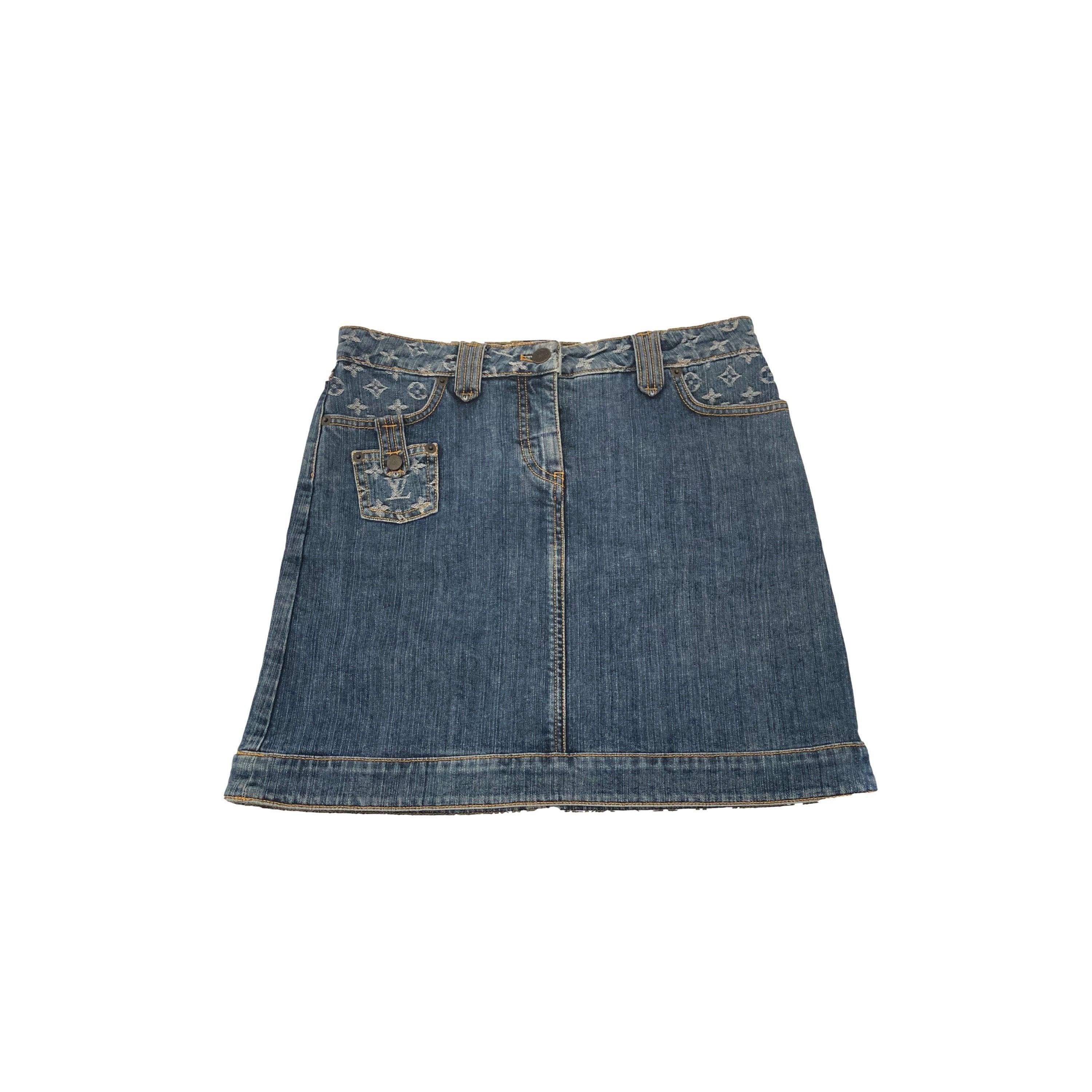 Louis Vuitton Denim Skirt