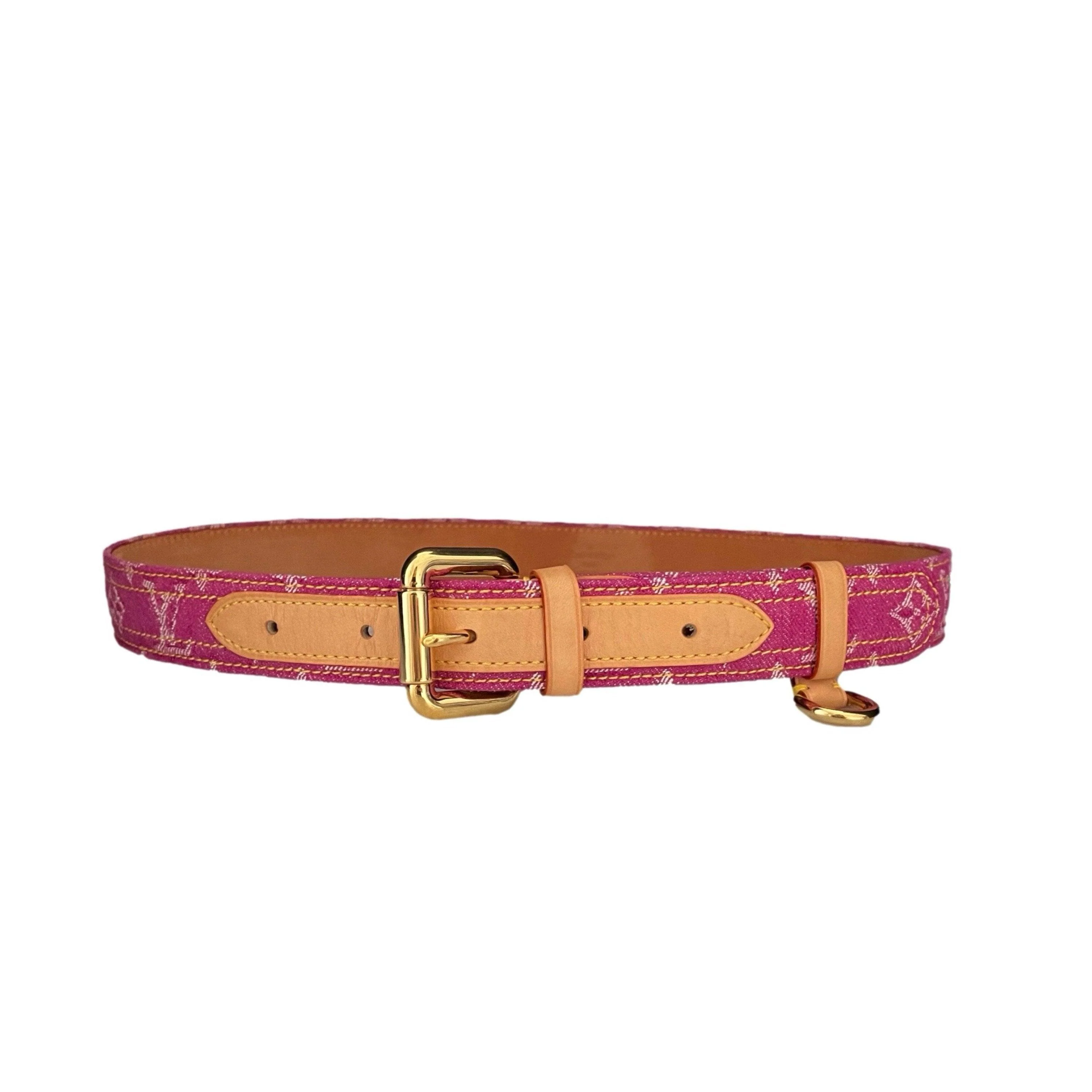Louis Vuitton Fuchsia Monogram Belt