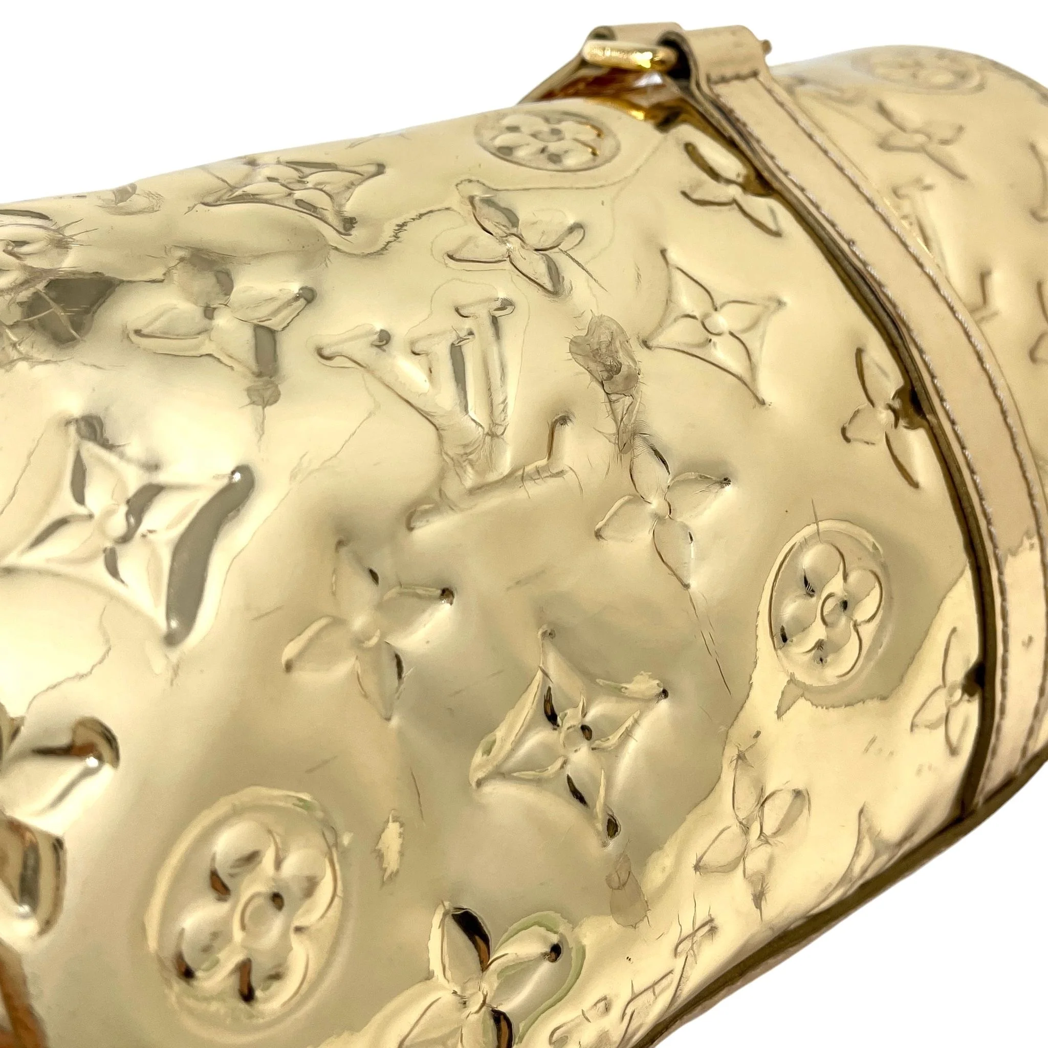 Louis Vuitton Gold Logo Mirror Mini Bag - Image 4