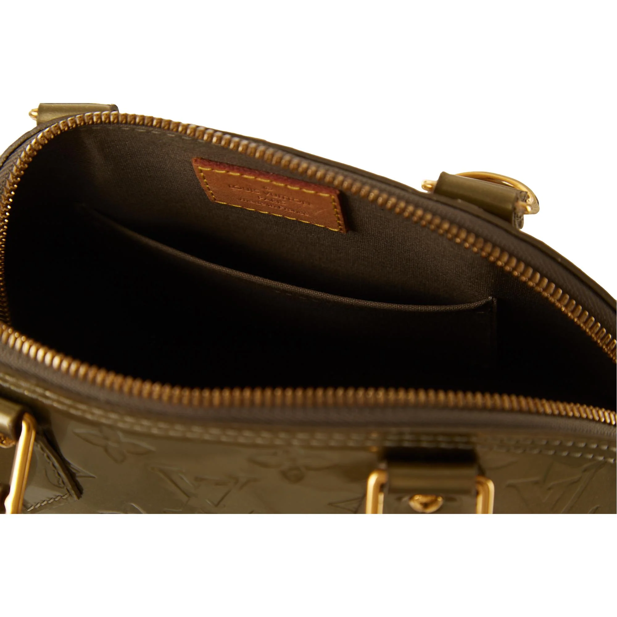 Louis Vuitton Green Monogram Vernis Alma Bag - Image 4