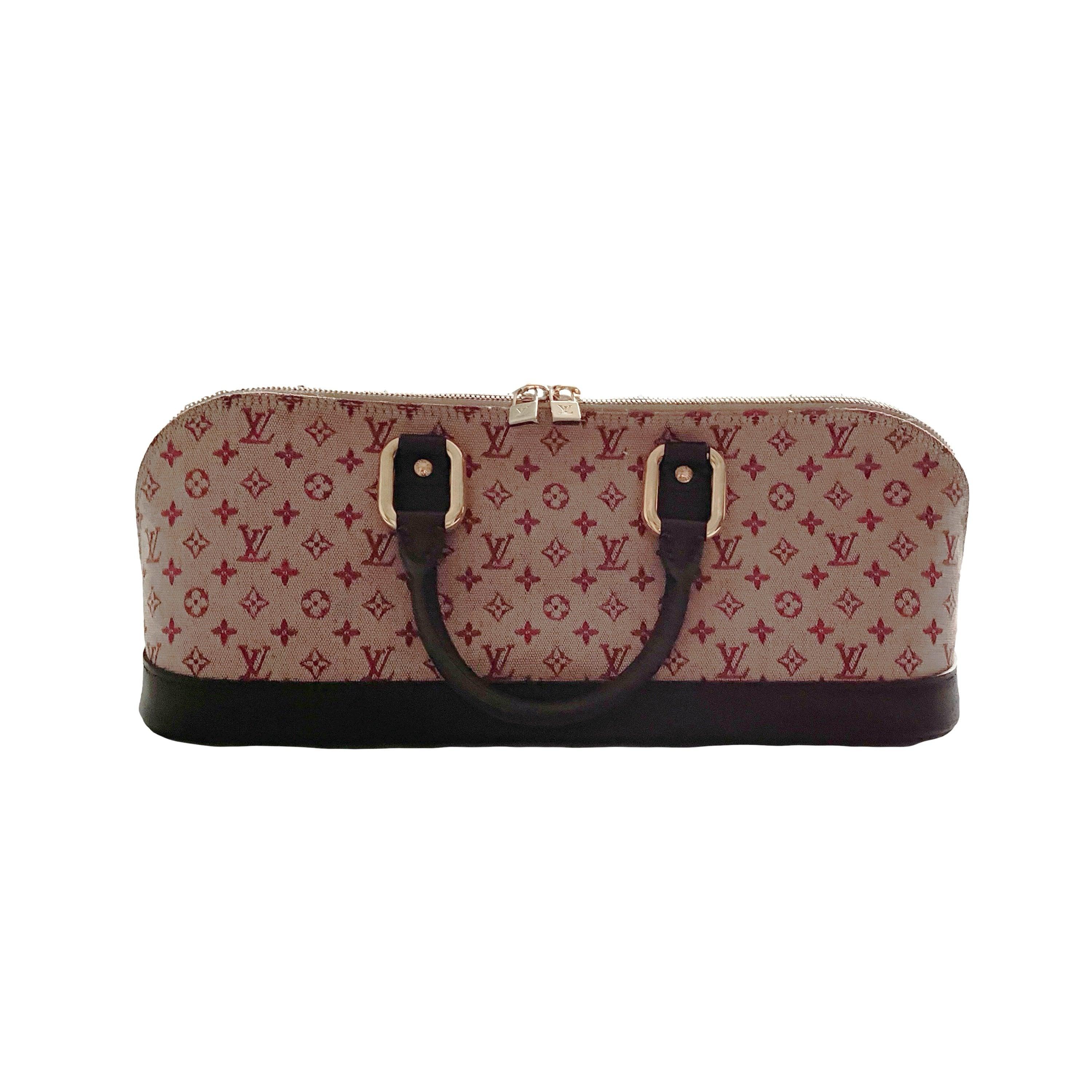 Louis Vuitton Maroon Long Monogram Top Handle Bag