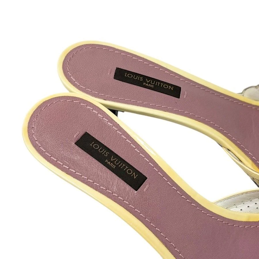 Louis Vuitton Mixed Media Kitten Heels - Image 5