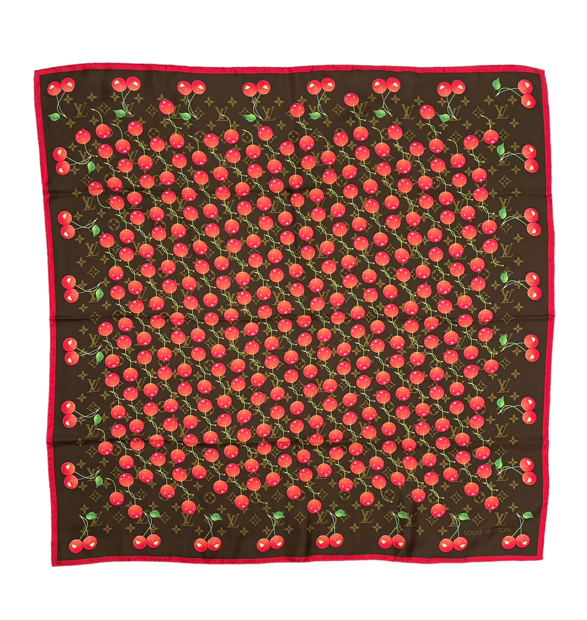 Louis Vuitton Monogram Cherry Scarf