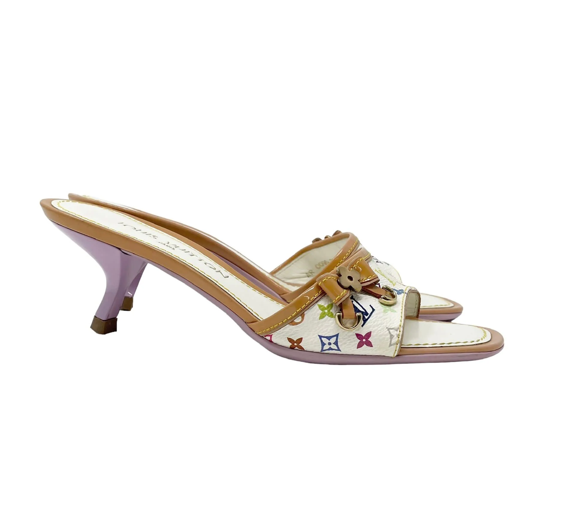Louis Vuitton Multicolor Monogram  Kitten Heels - Image 2