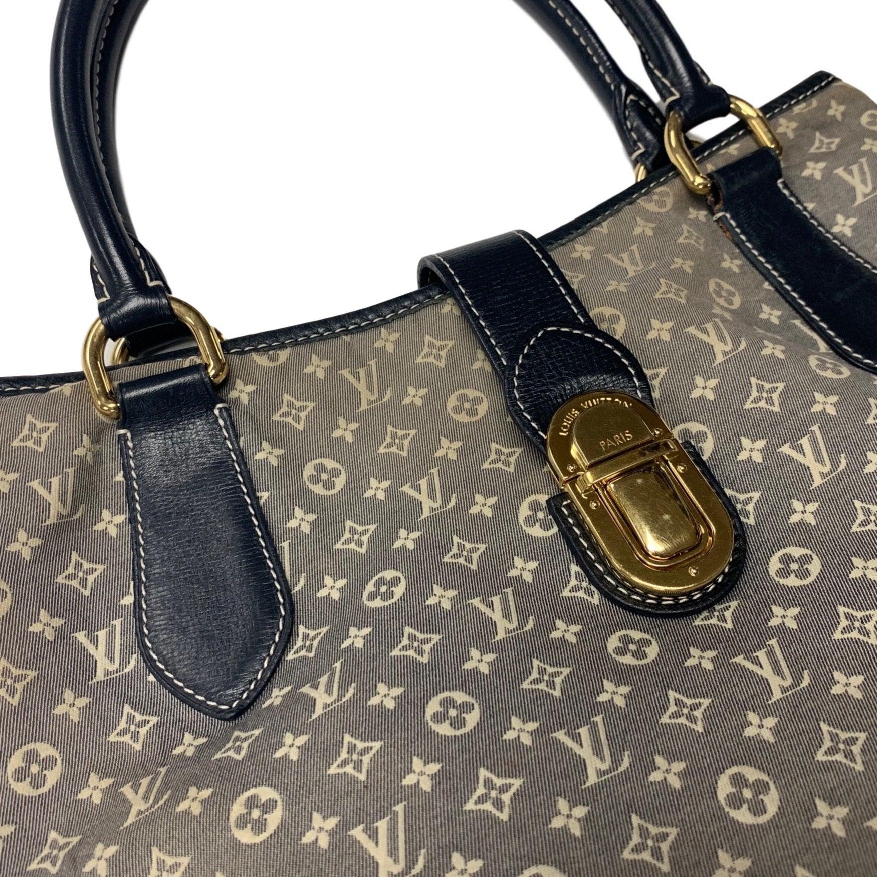 Louis Vuitton Navy Large Canvas Shoulder Bag - Image 4