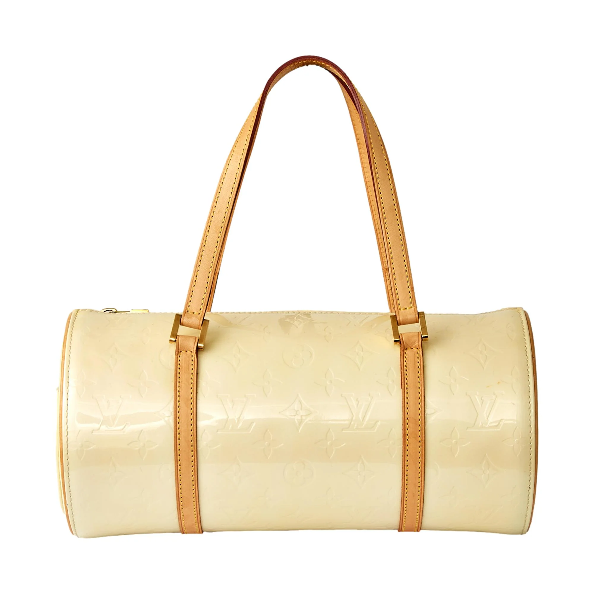 Louis Vuitton Pastel Yellow Vernis Cylinder Bag - Image 2