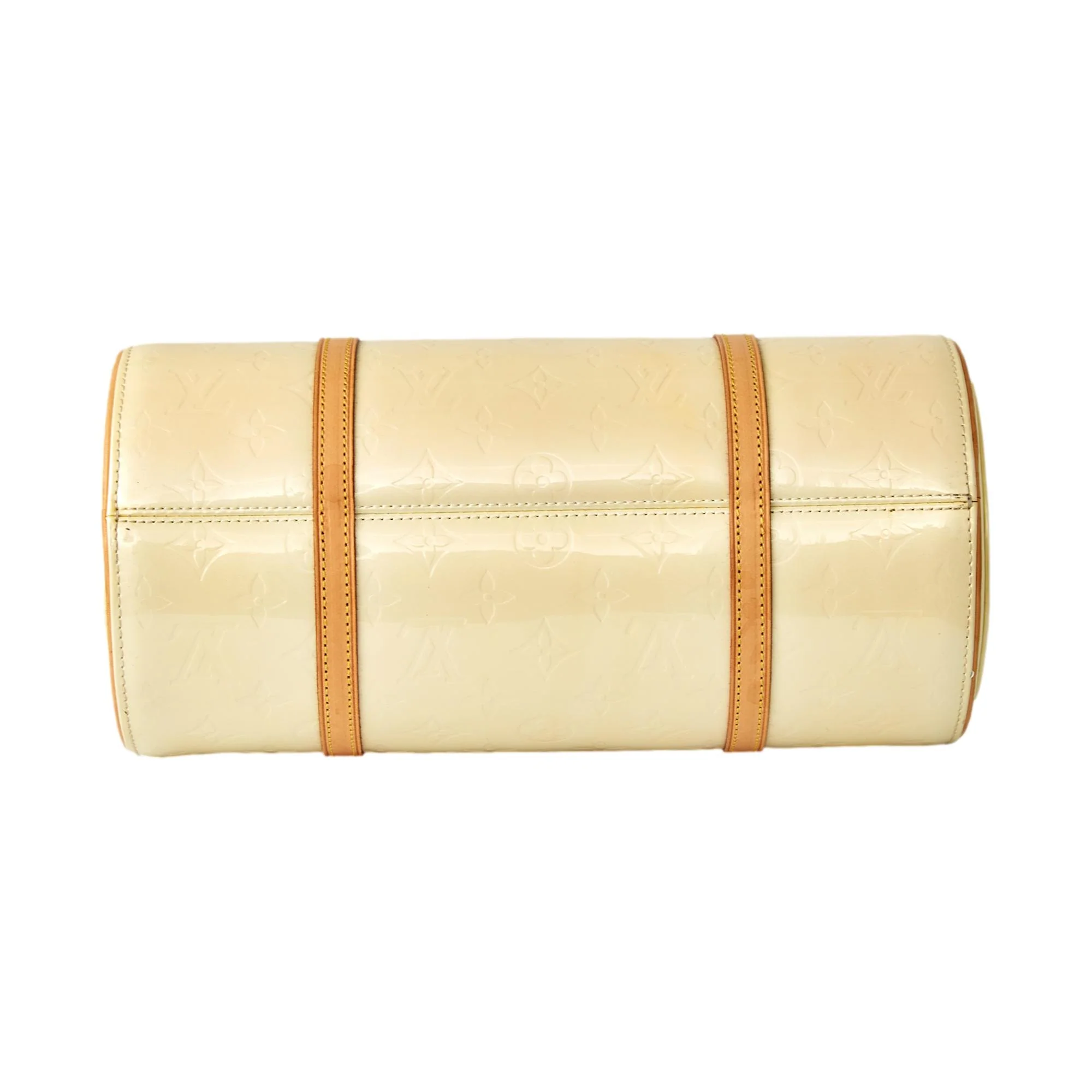 Louis Vuitton Pastel Yellow Vernis Cylinder Bag - Image 3