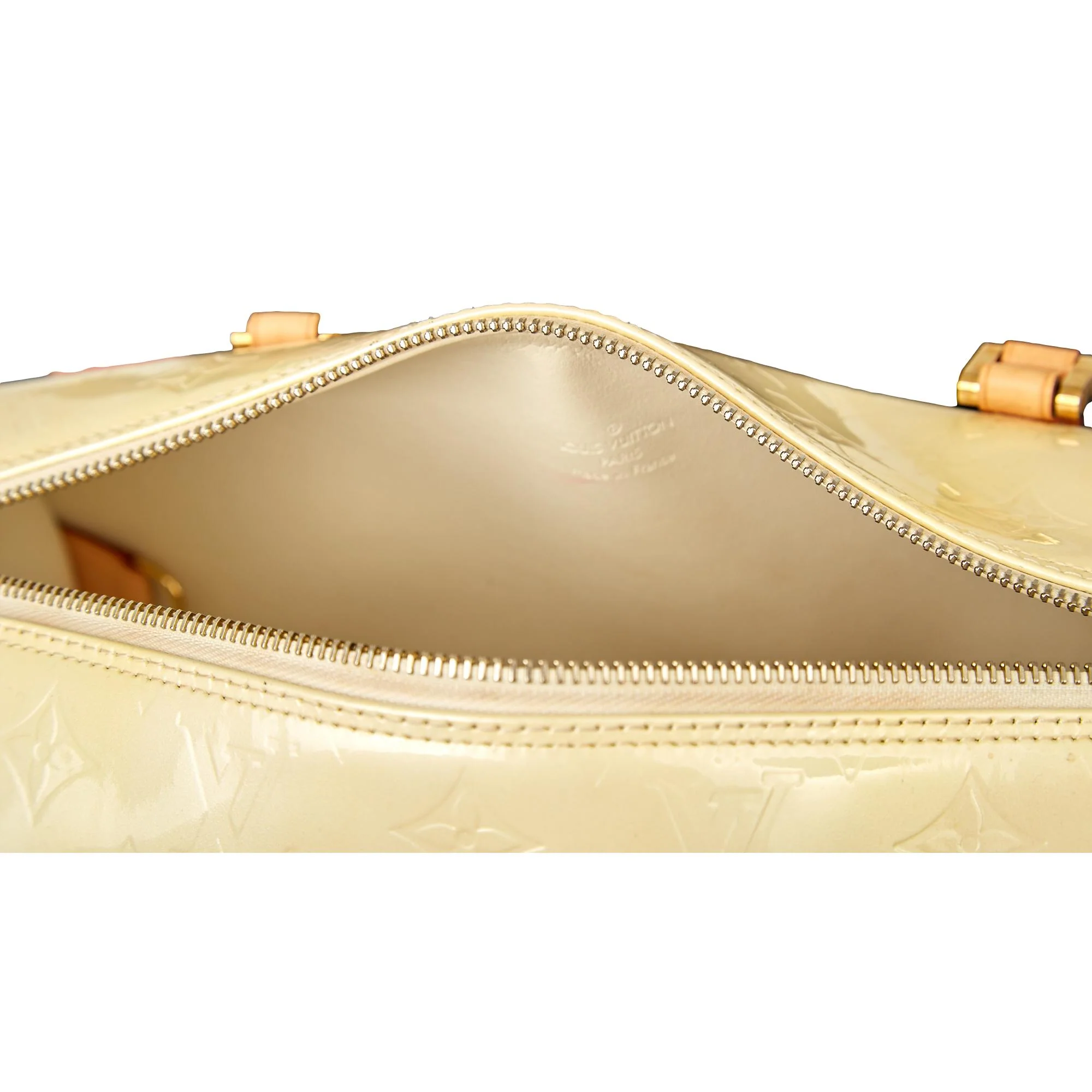 Louis Vuitton Pastel Yellow Vernis Cylinder Bag - Image 4
