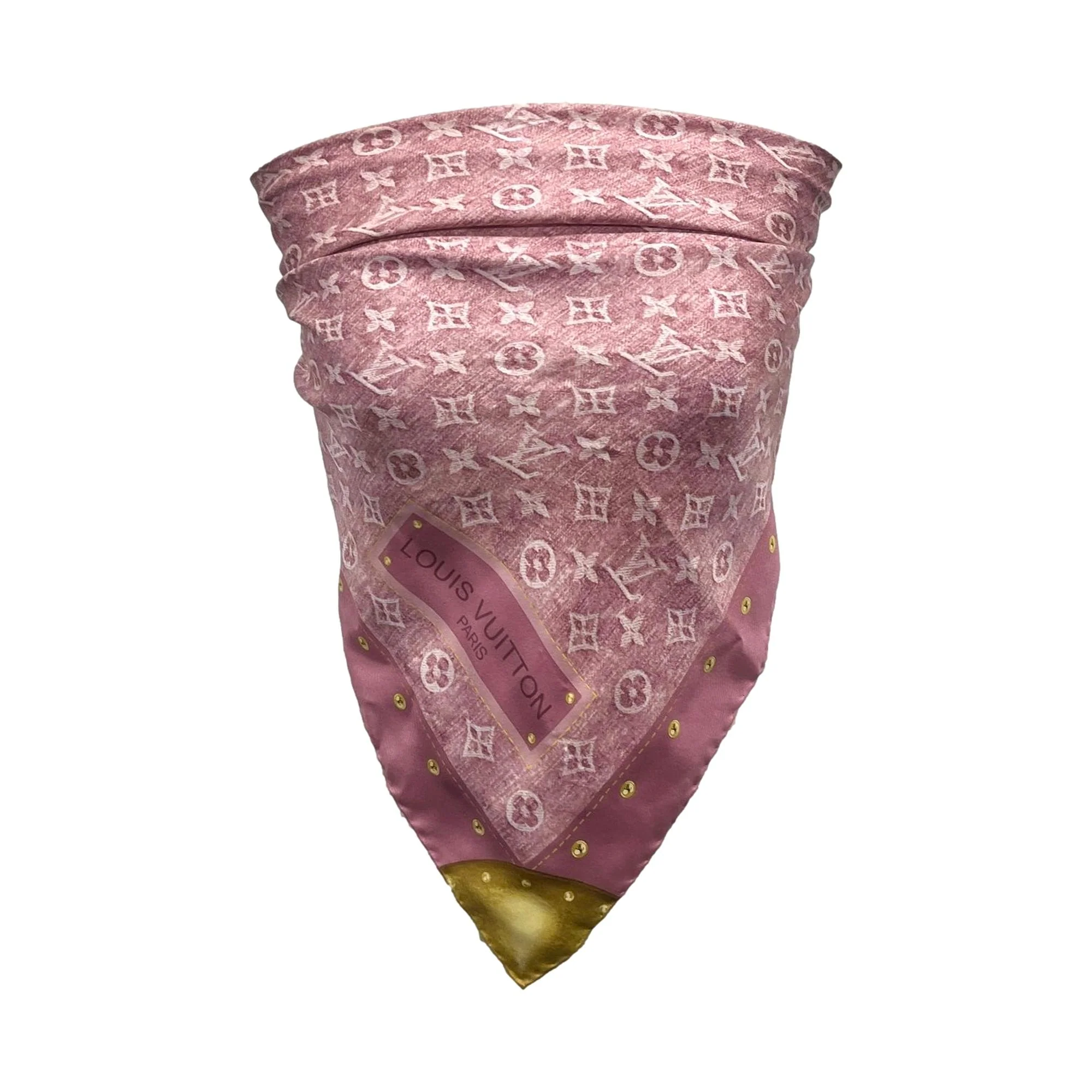 Louis Vuitton Pink Monogram Scarf - Image 2