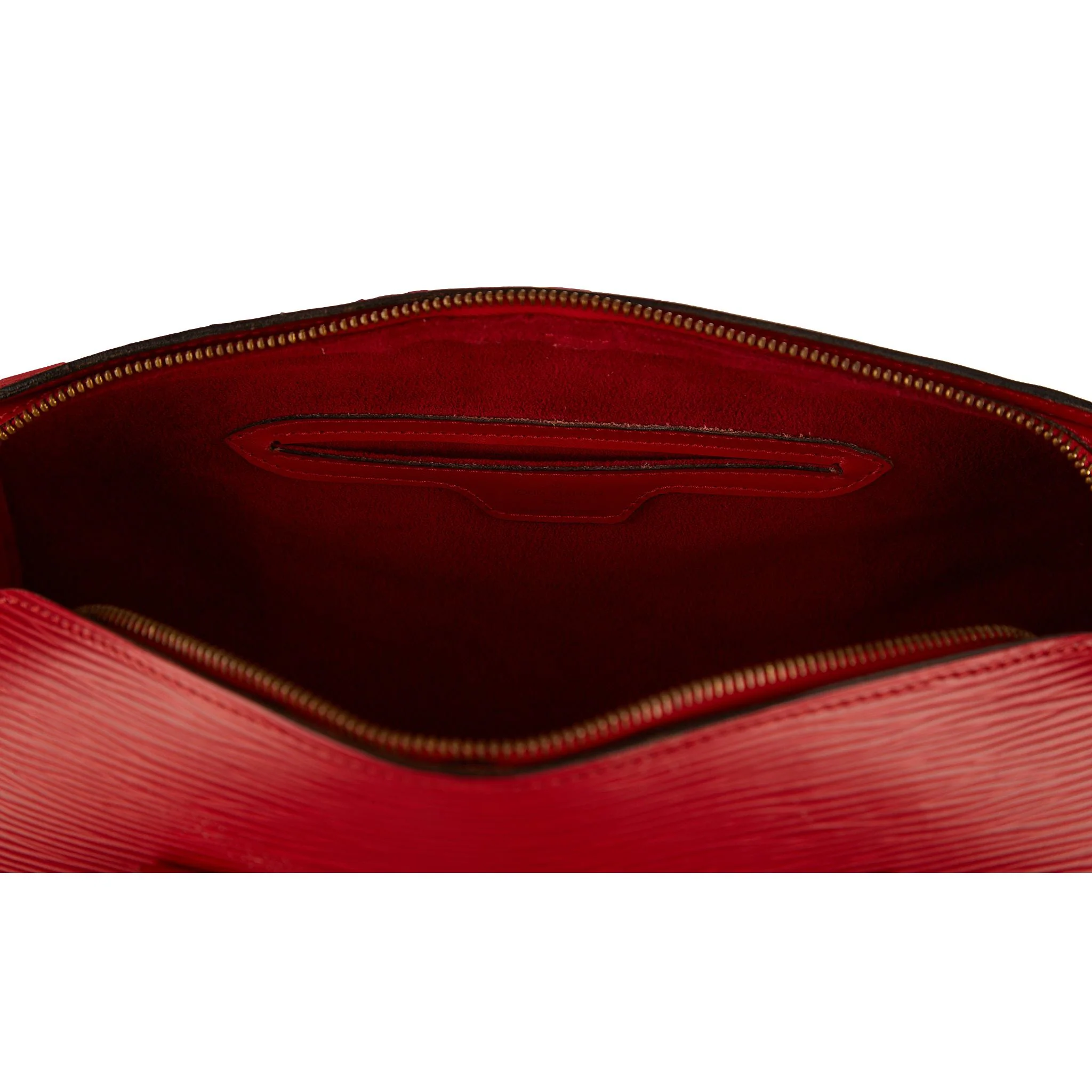 Louis Vuitton Red Epi Cylinder Bag - Image 4