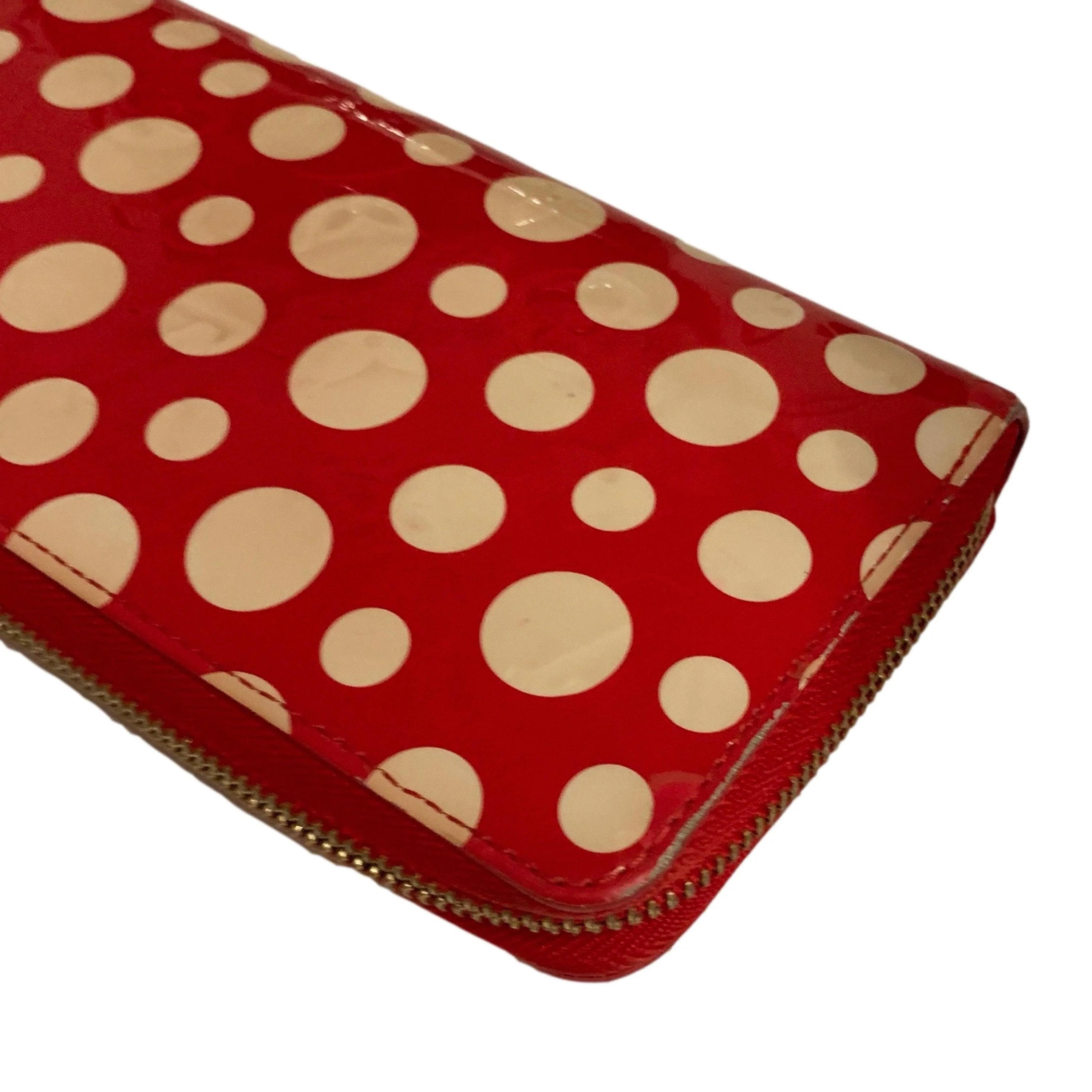 Louis Vuitton Red Kusama Wallet - Image 3