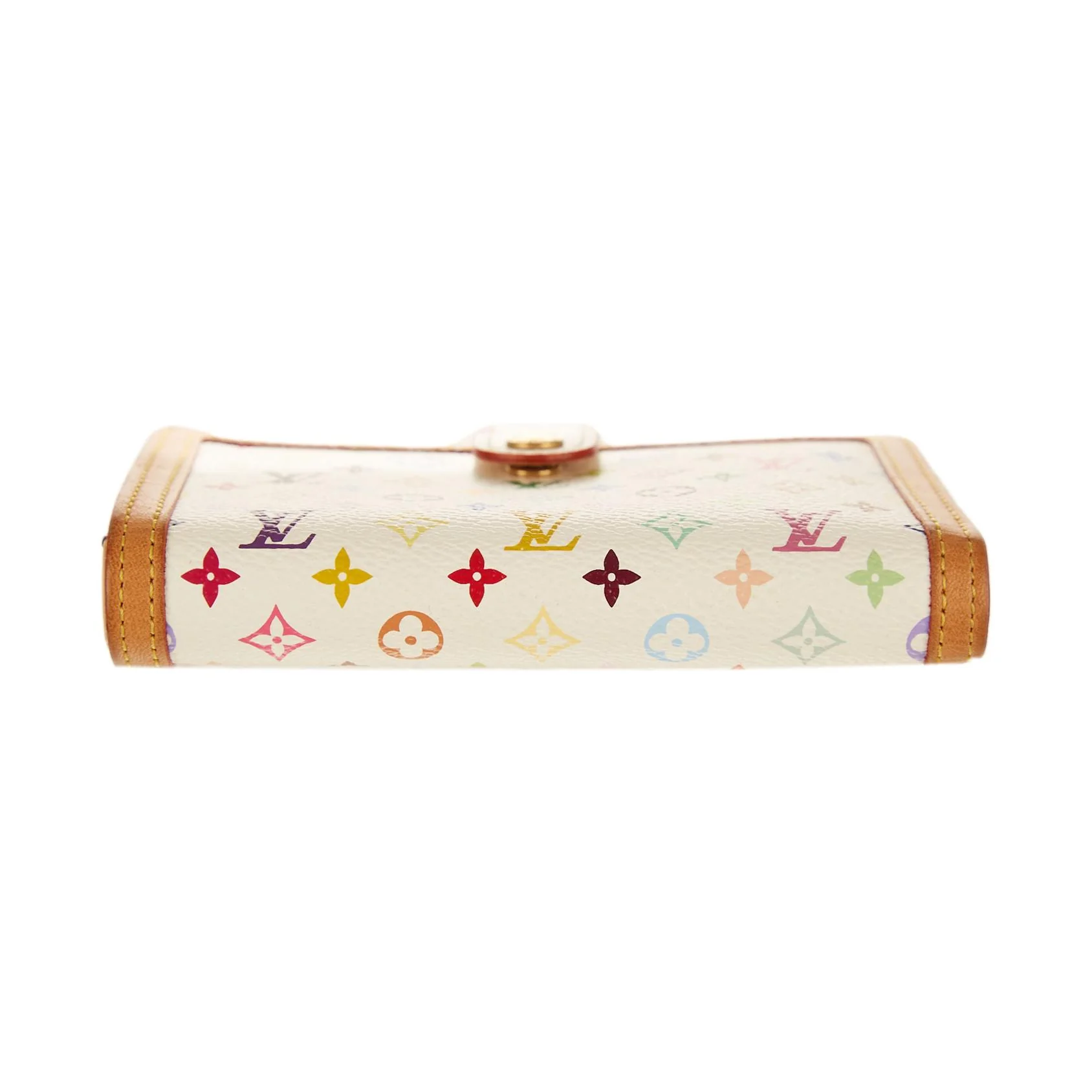 Louis Vuitton White Multicolor Monogram Wallet - Image 3