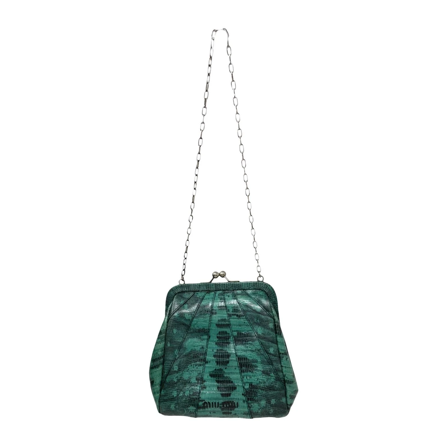 Miu Miu Emerald Kisslock Bag - Image 3