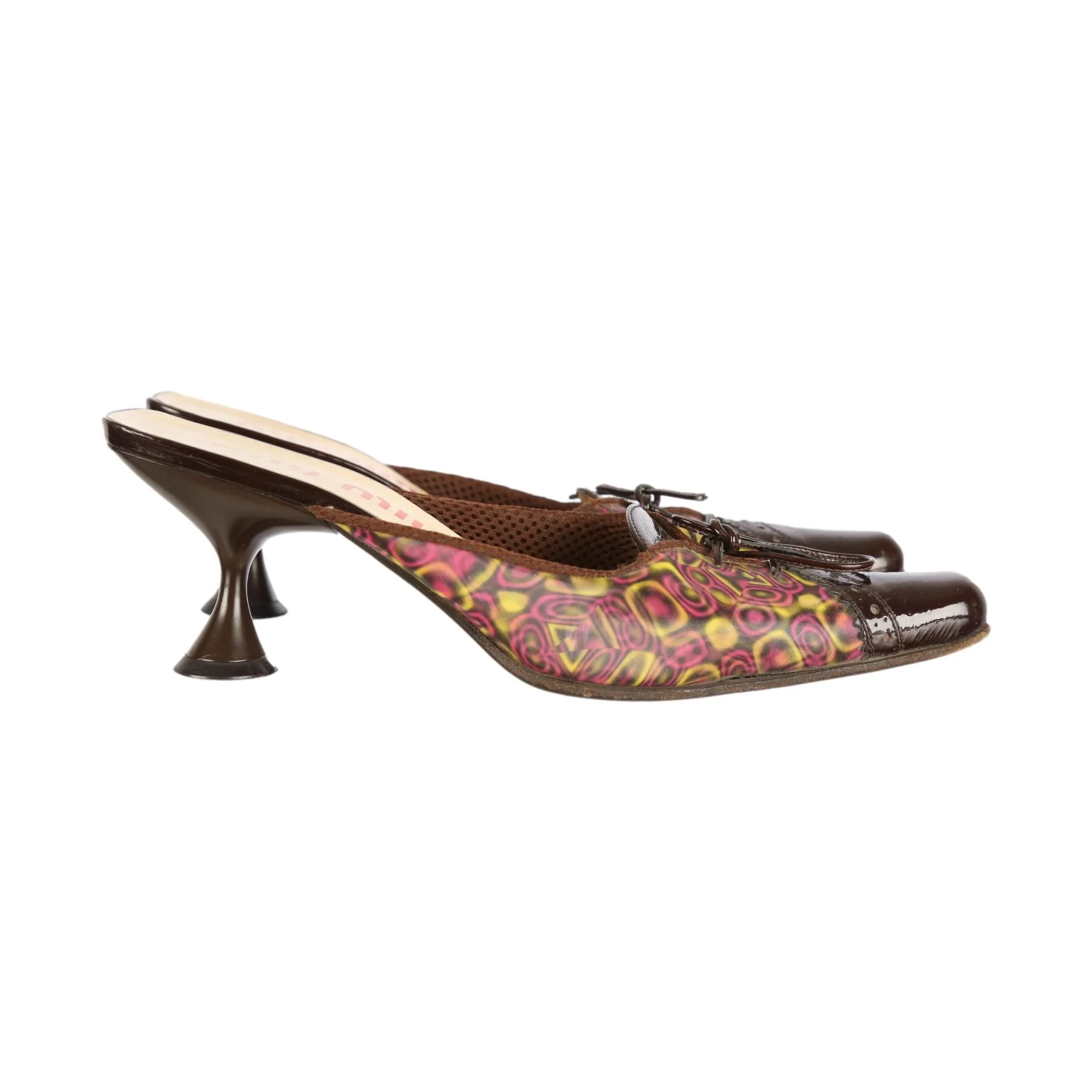 Miu Miu Holographic Tie Kitten Heels - Image 2