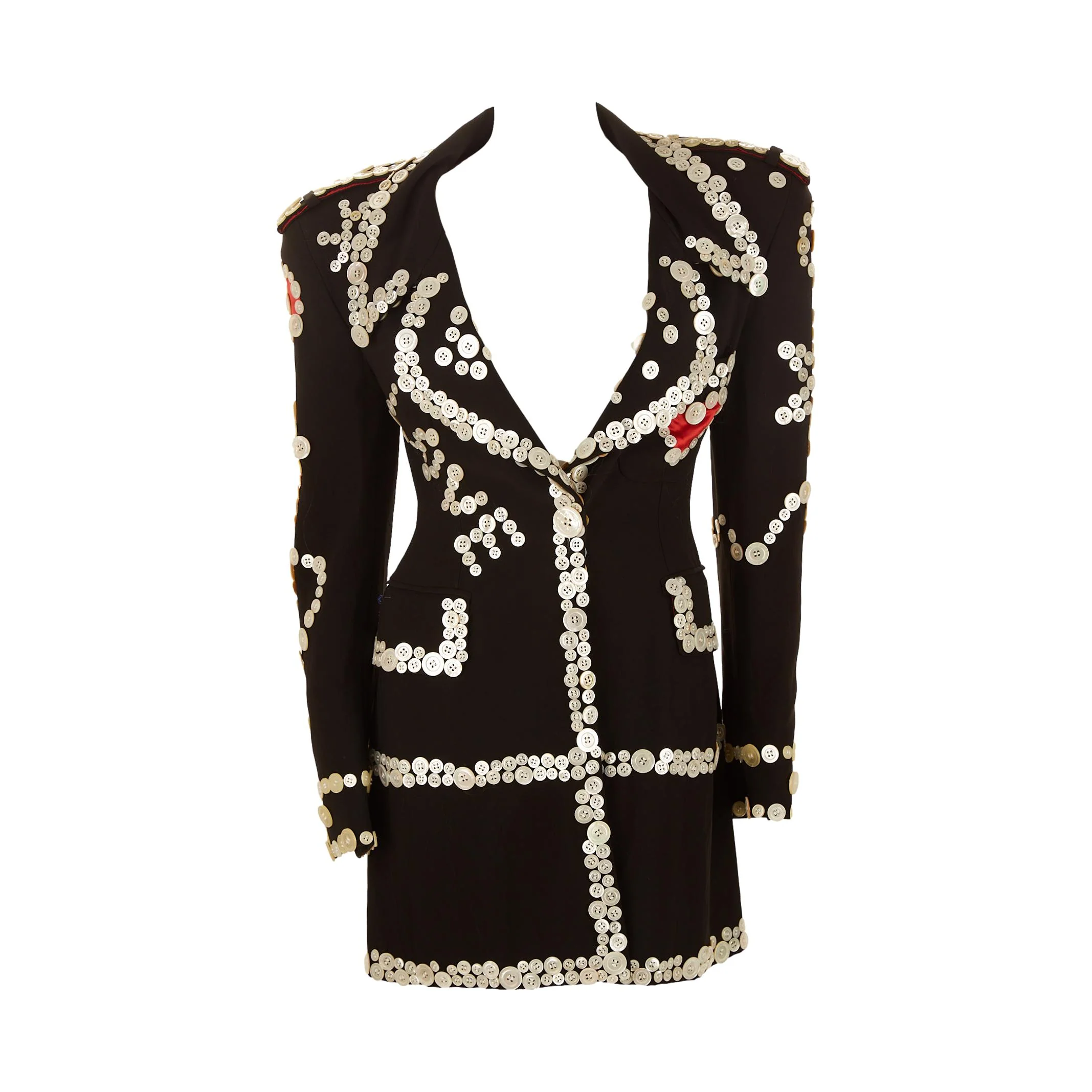 Moschino Black Button Jacket