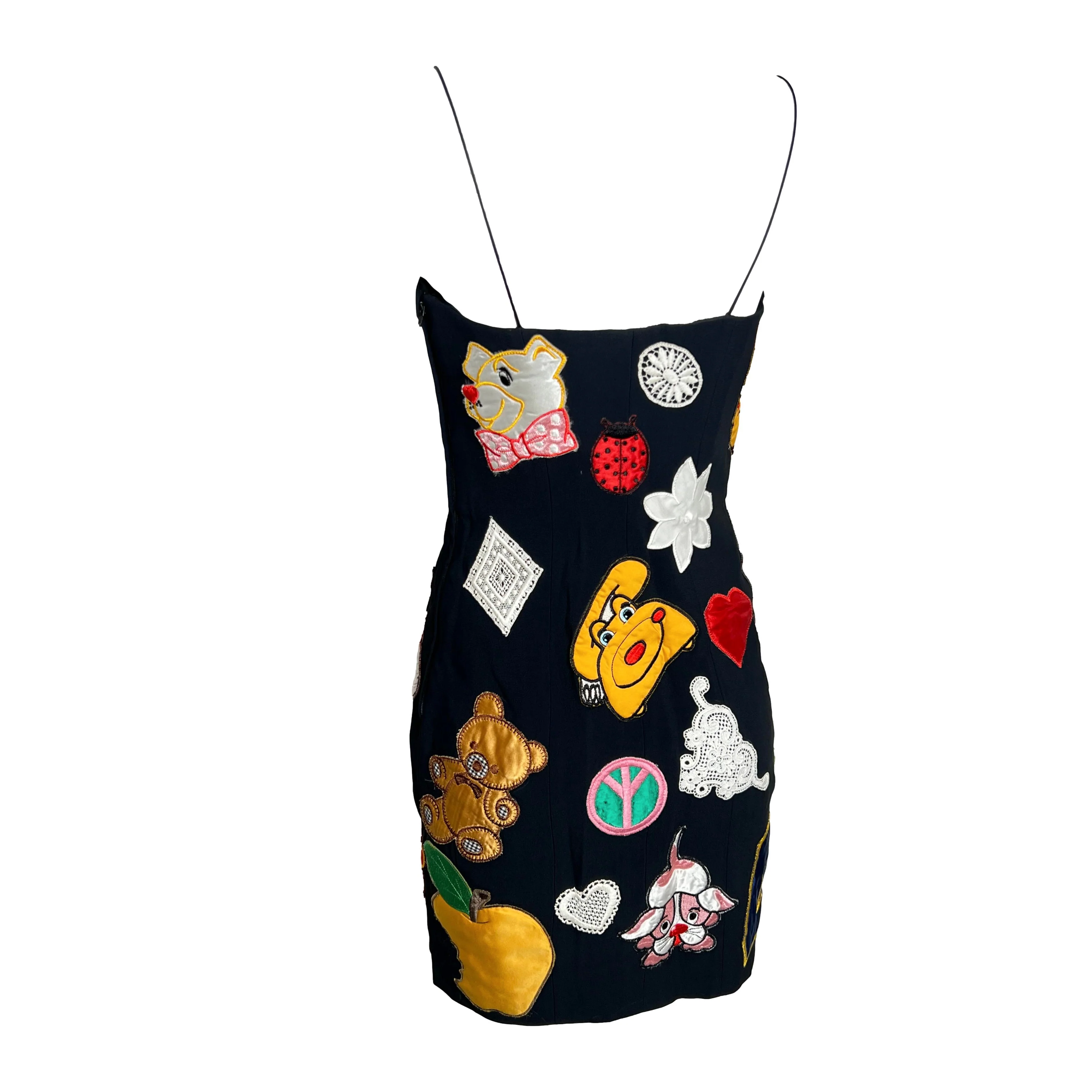 Moschino Black Patch Dress - Image 2