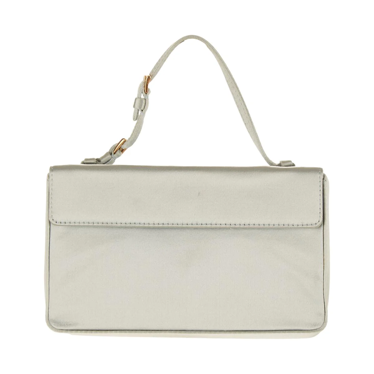 Prada Baby Blue Satin Mini Bag - Image 2