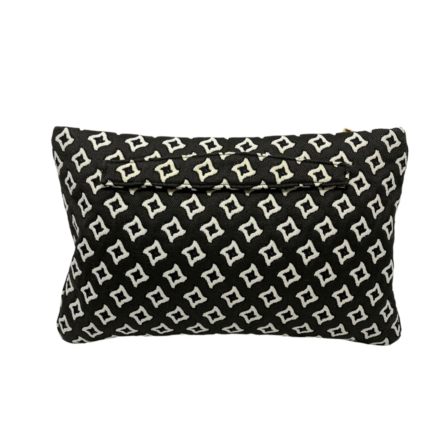 Prada Black Canvas Jumbo Clutch - Image 2