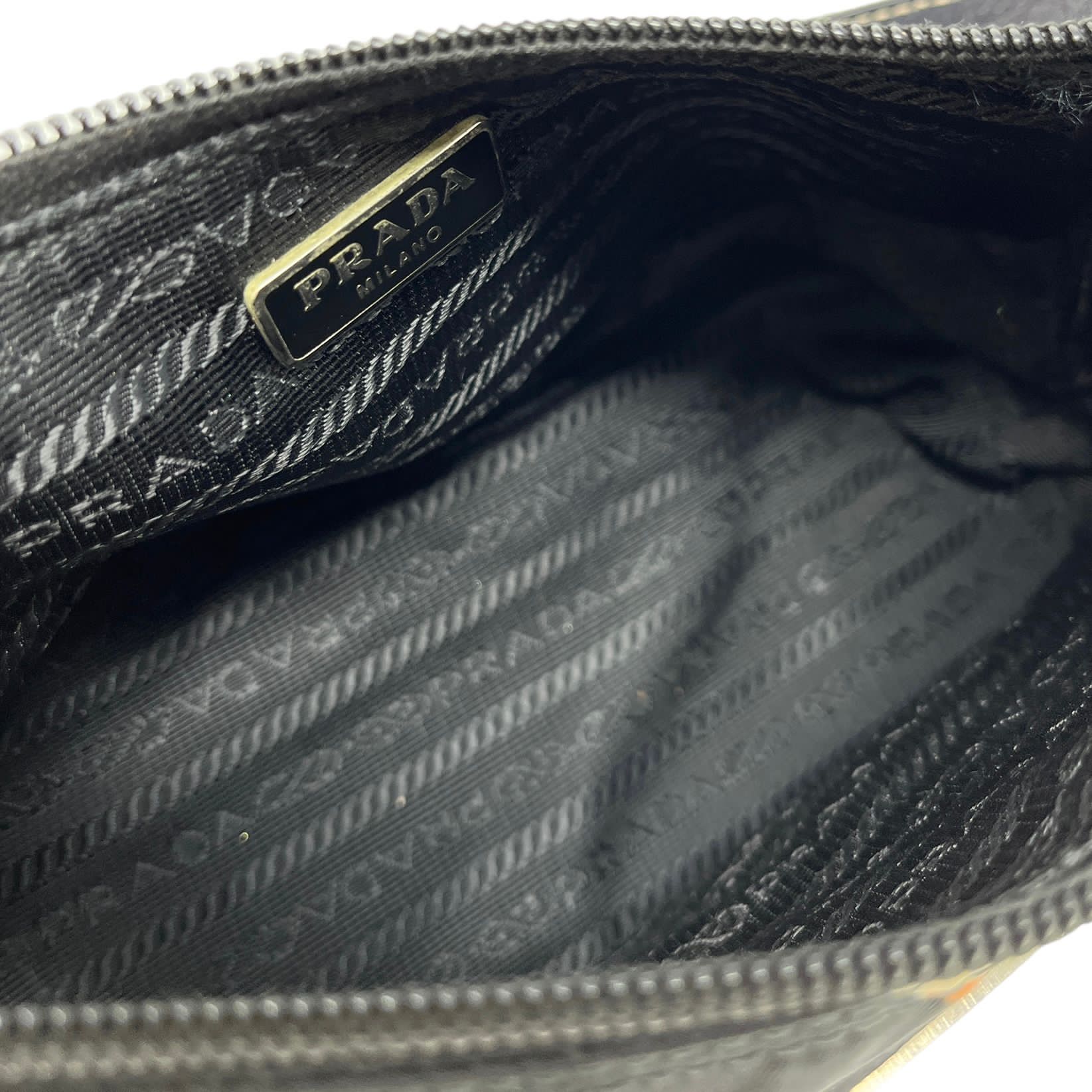 Prada Black Heart Print Mini Shoulder Bag - Image 3