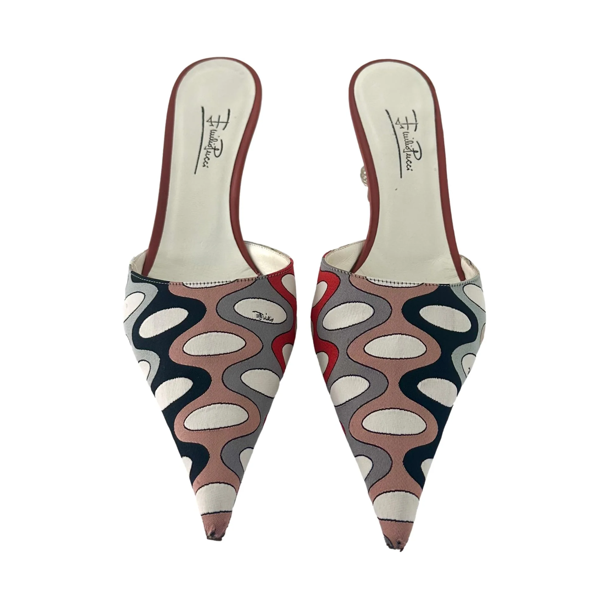 Pucci Wave Print Ball Heels - Image 2