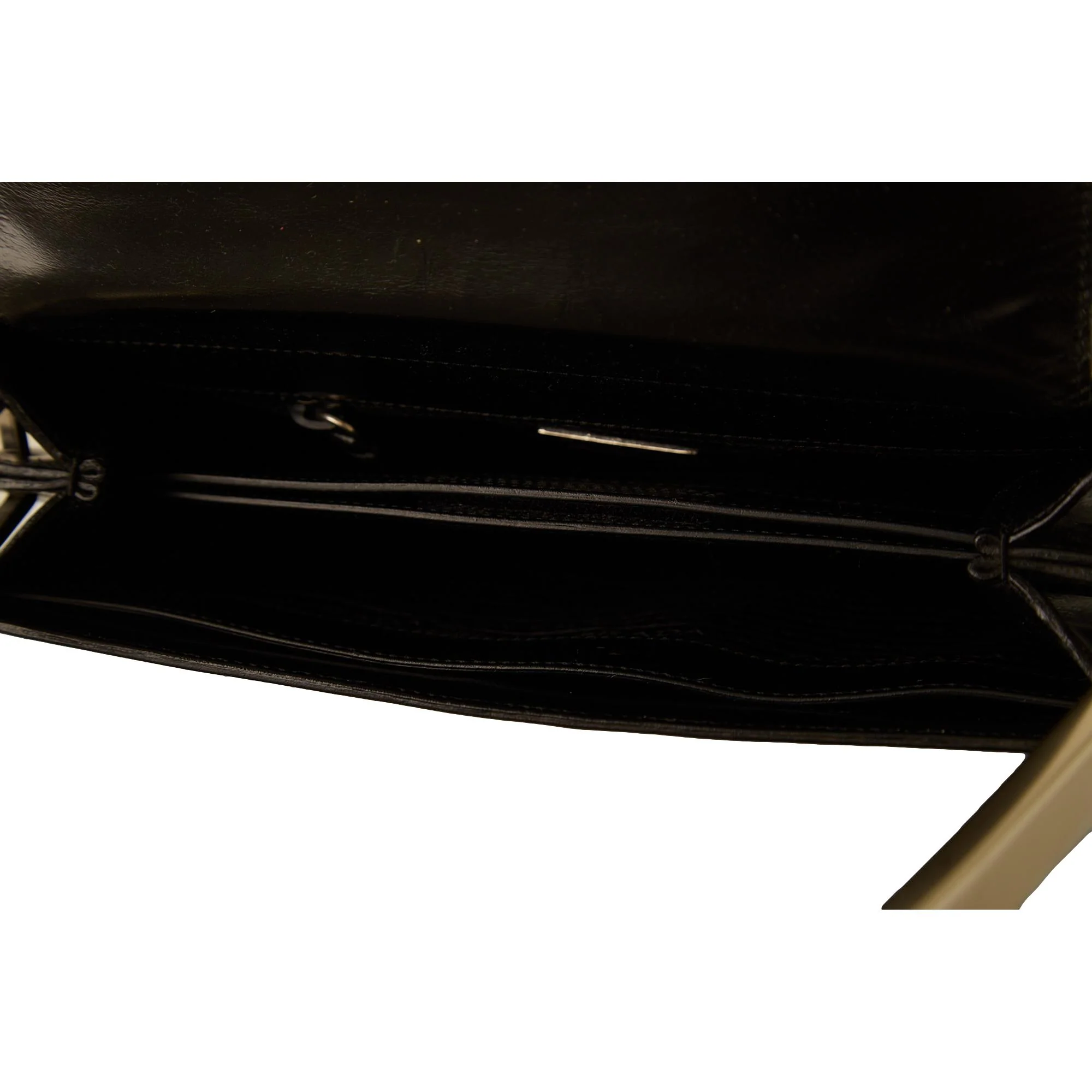 Prada Black Leather Structured Shoulder Bag - Image 4