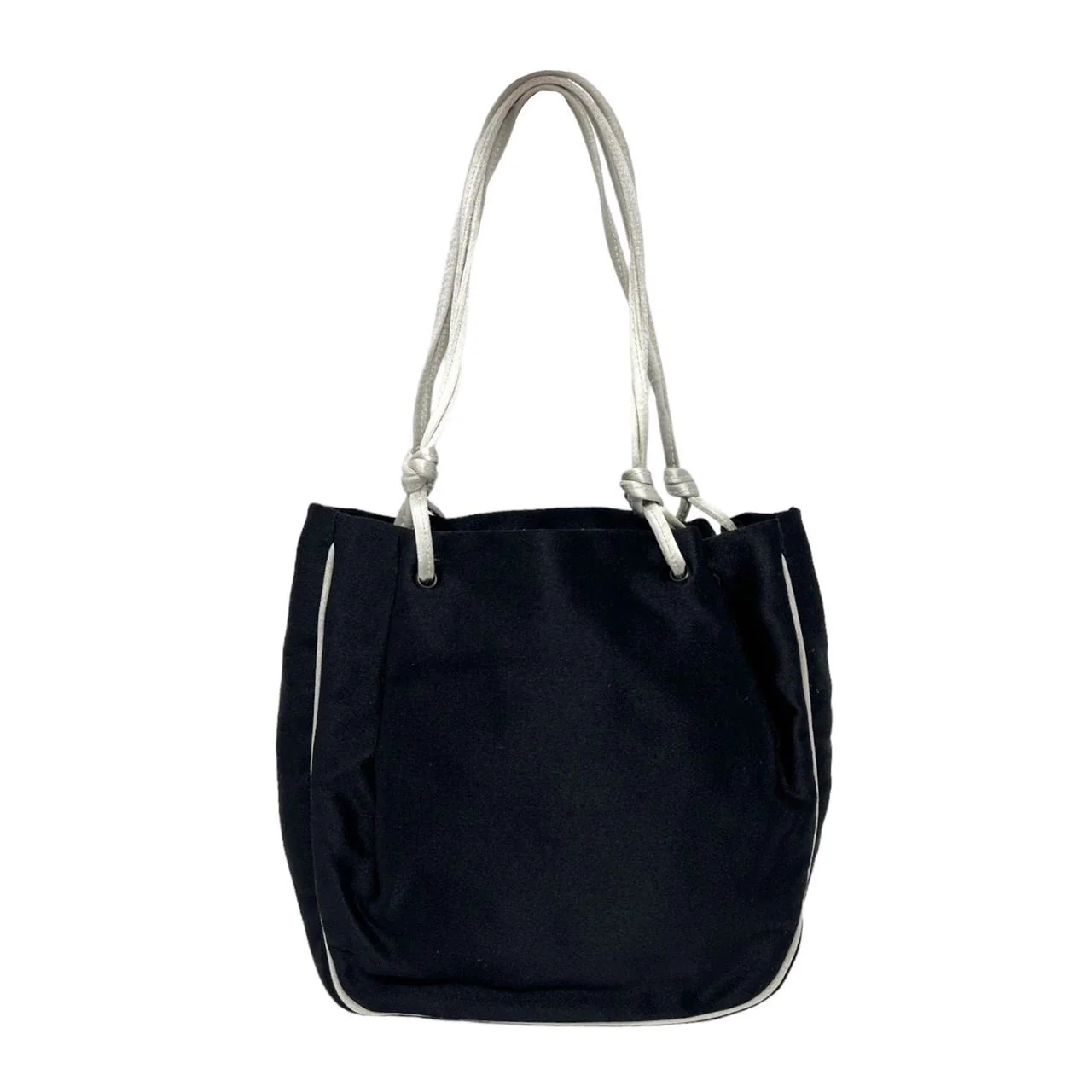 Prada Black Mini Satin Bag - Image 2
