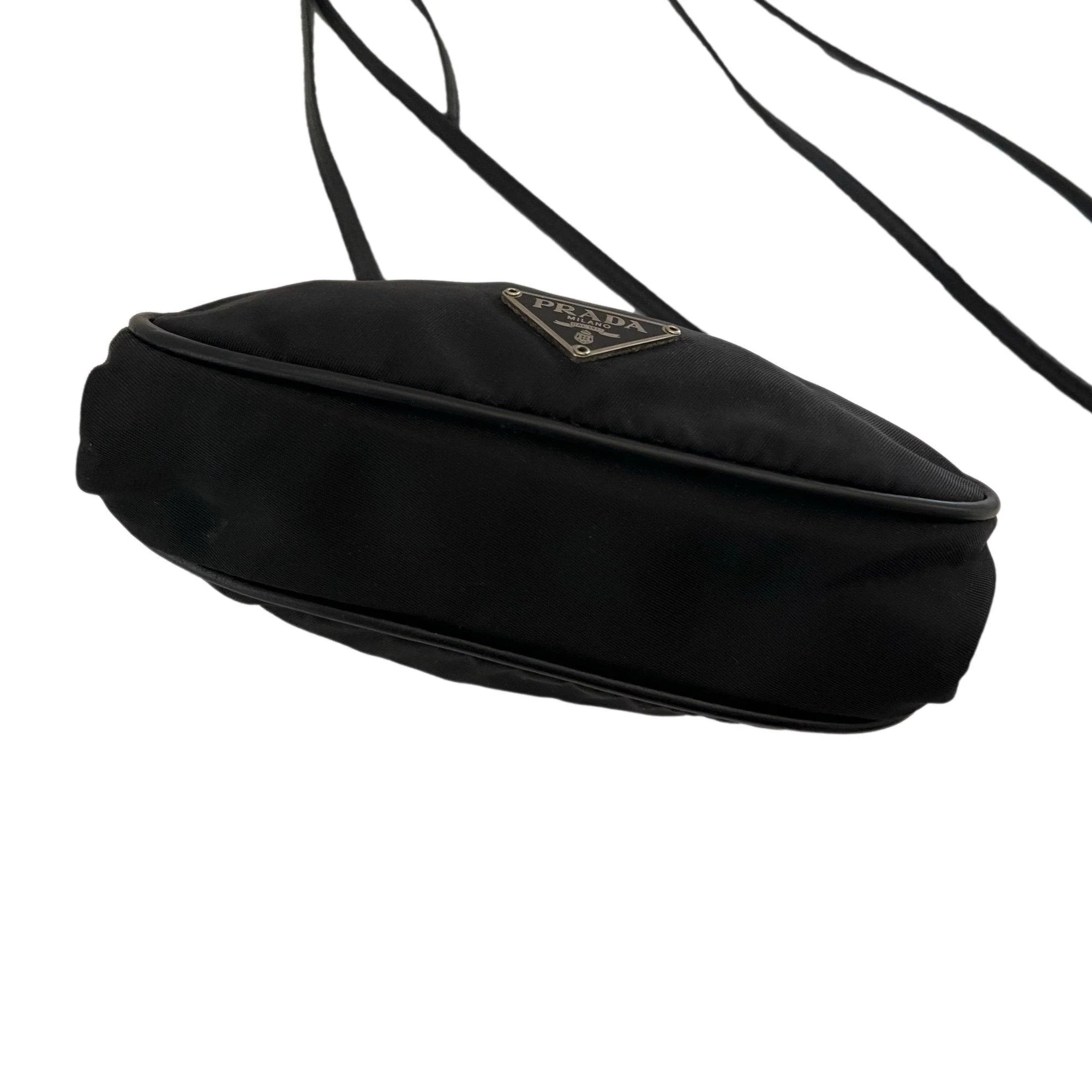 Prada Black Nylon Kisslock Mini Bag - Image 4